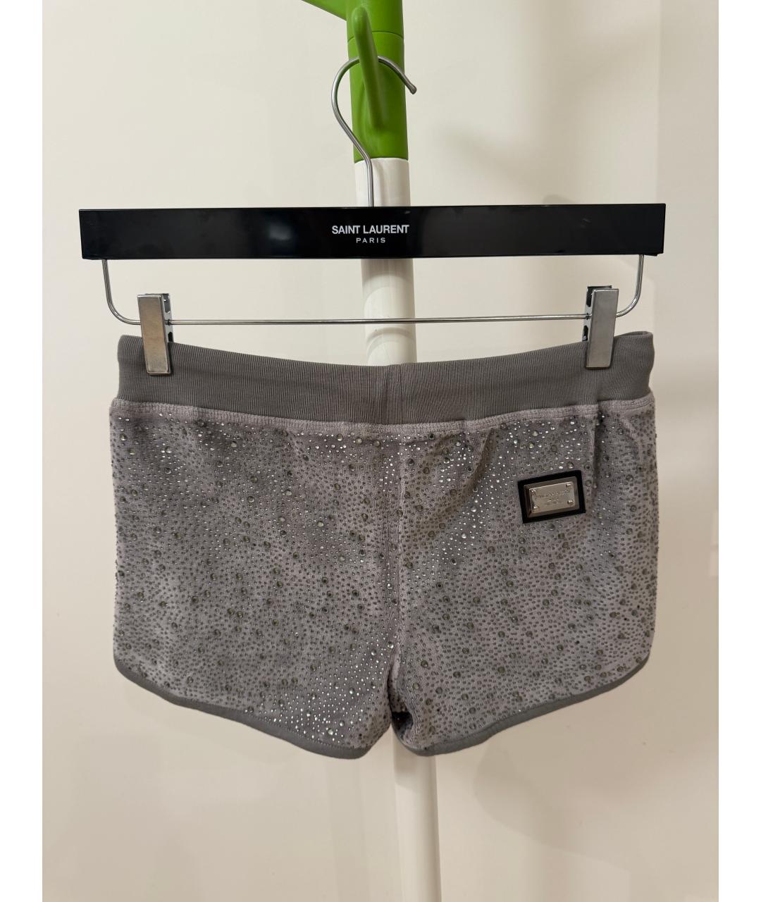 PHILIPP PLEIN Серый хлопковый спортивные костюмы, фото 4