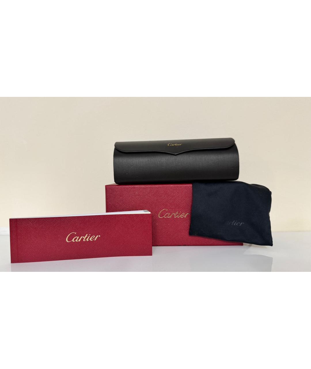 CARTIER Серебряные металлические солнцезащитные очки, фото 4