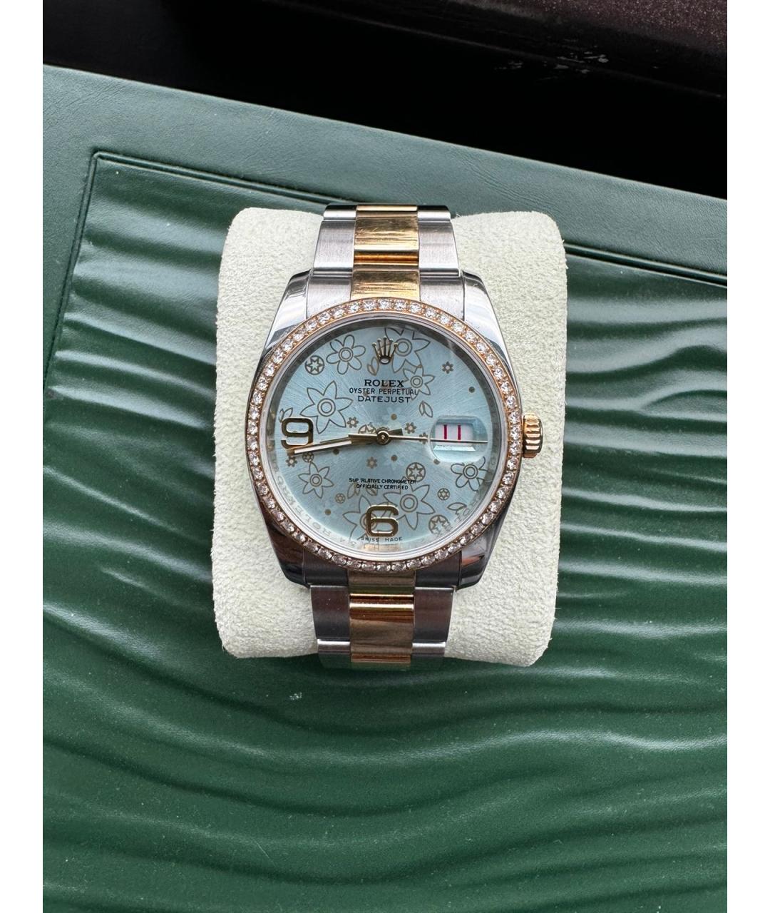 ROLEX Коралловые часы из желтого золота, фото 5