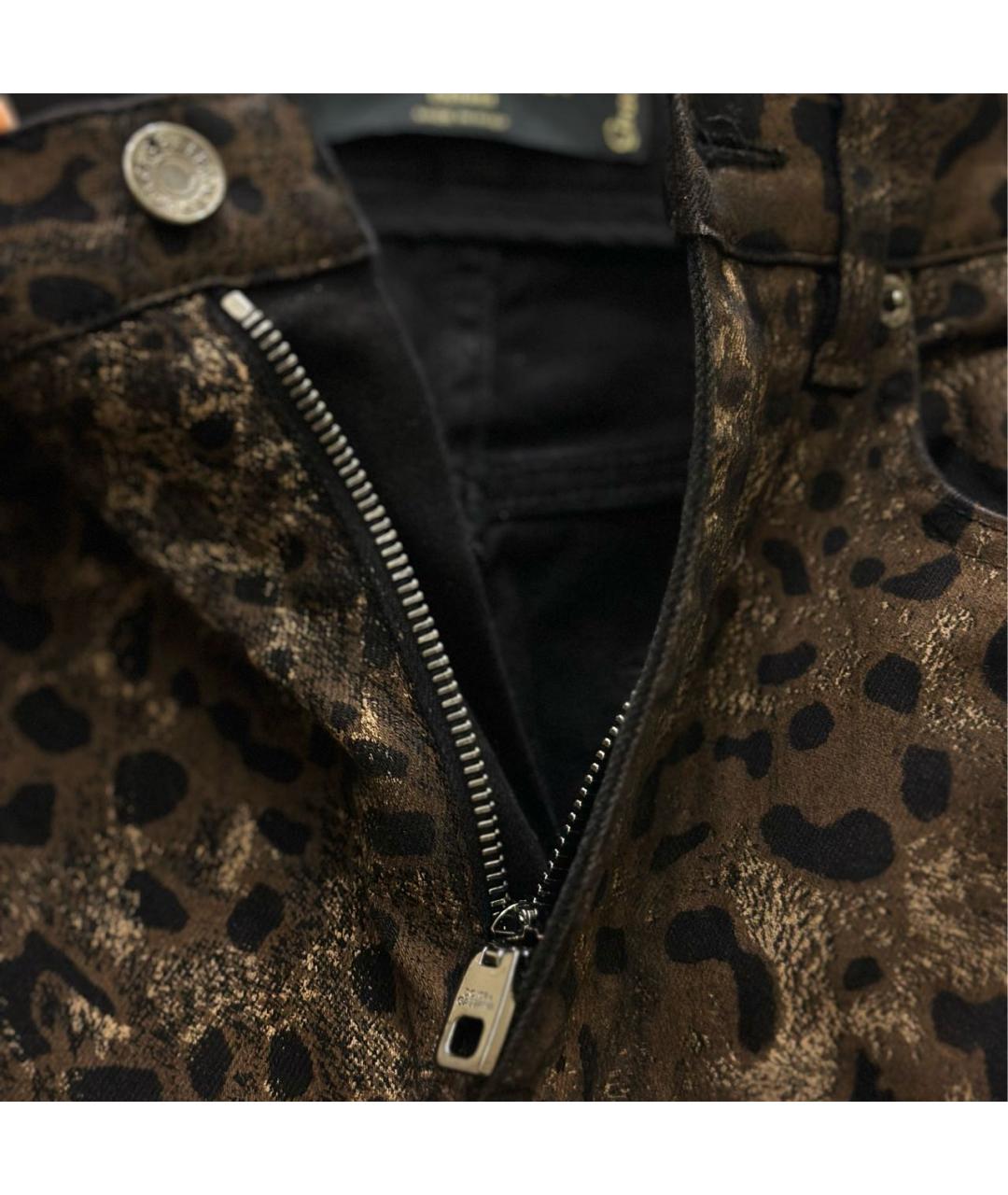 DOLCE&GABBANA Коричневые хлопко-эластановые джинсы слим, фото 6