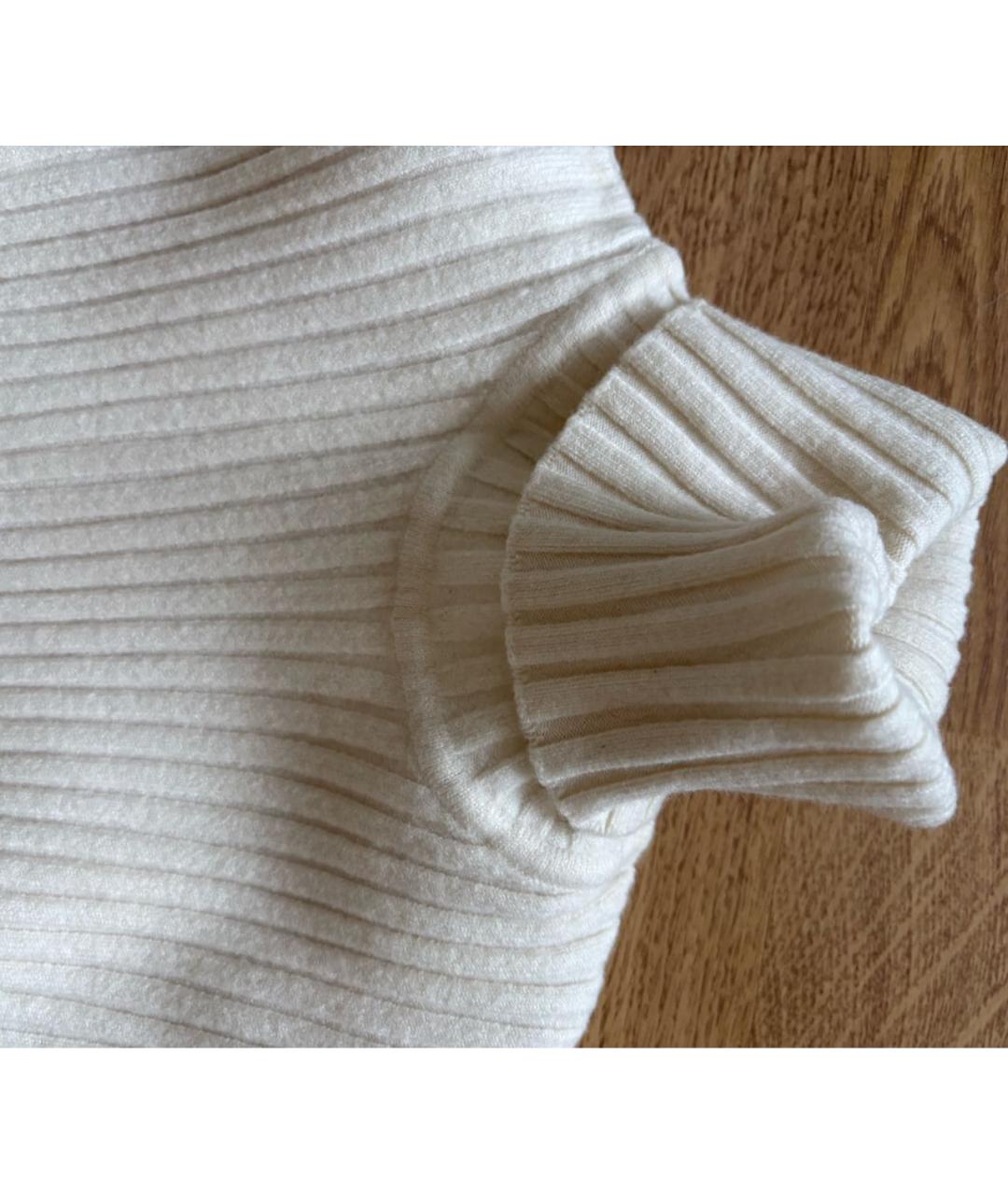 WOLFORD Бежевое шерстяное повседневное платье, фото 4