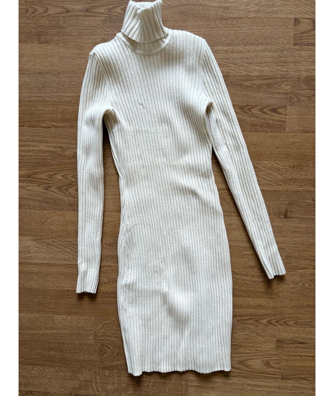 WOLFORD Бежевое шерстяное повседневное платье, фото 2