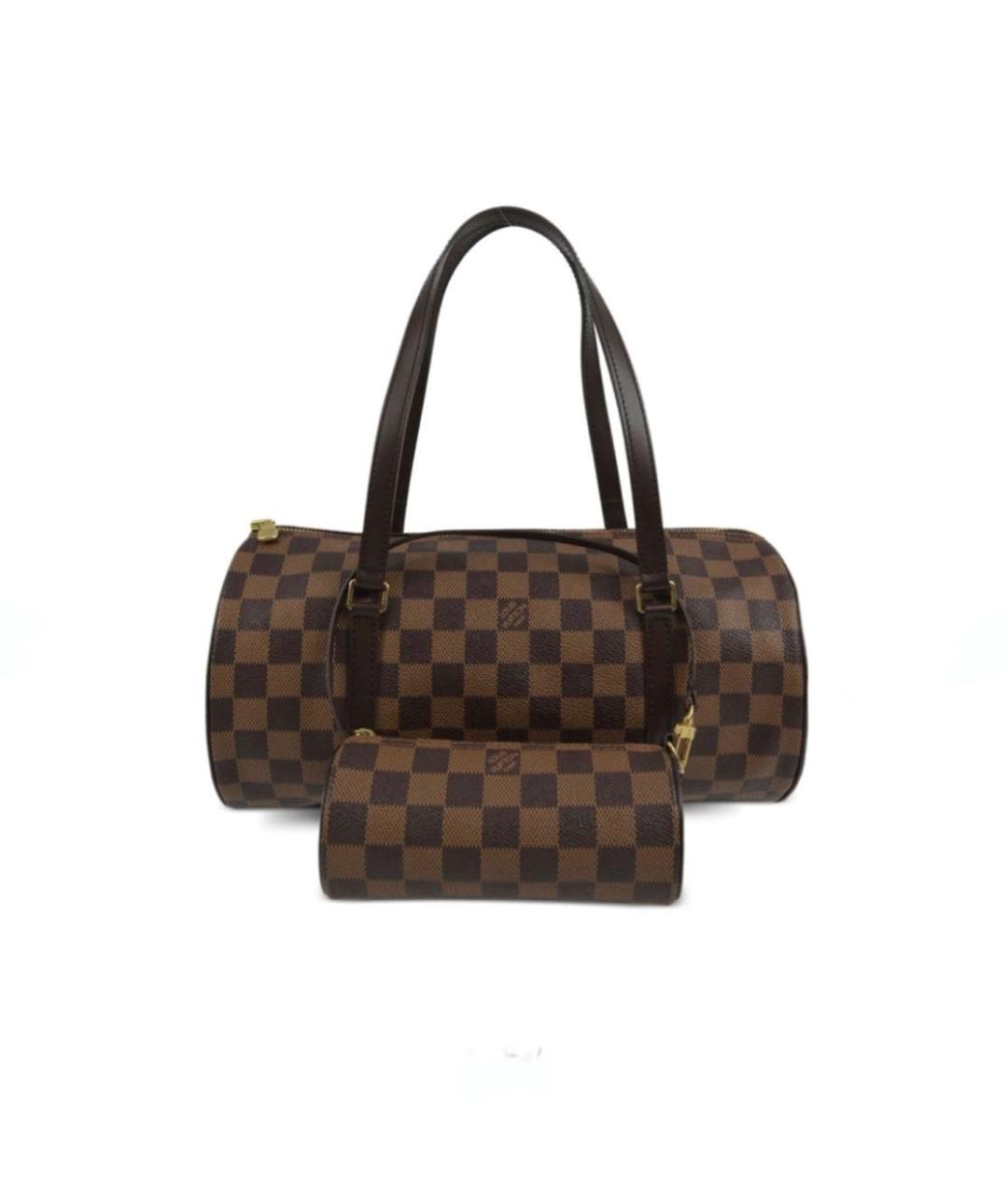 LOUIS VUITTON Коричневая сумка с короткими ручками, фото 1