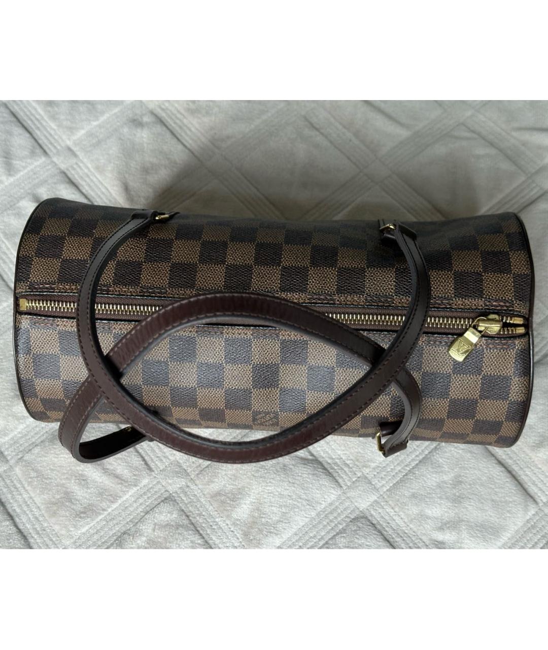 LOUIS VUITTON Коричневая сумка с короткими ручками, фото 3
