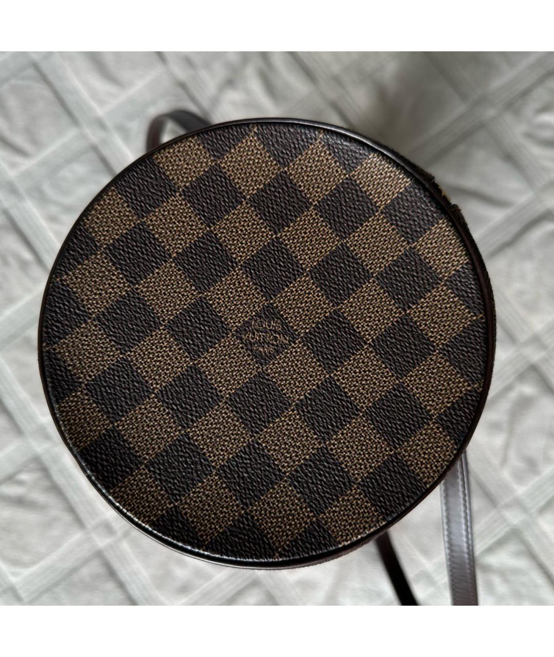 LOUIS VUITTON Коричневая сумка с короткими ручками, фото 5