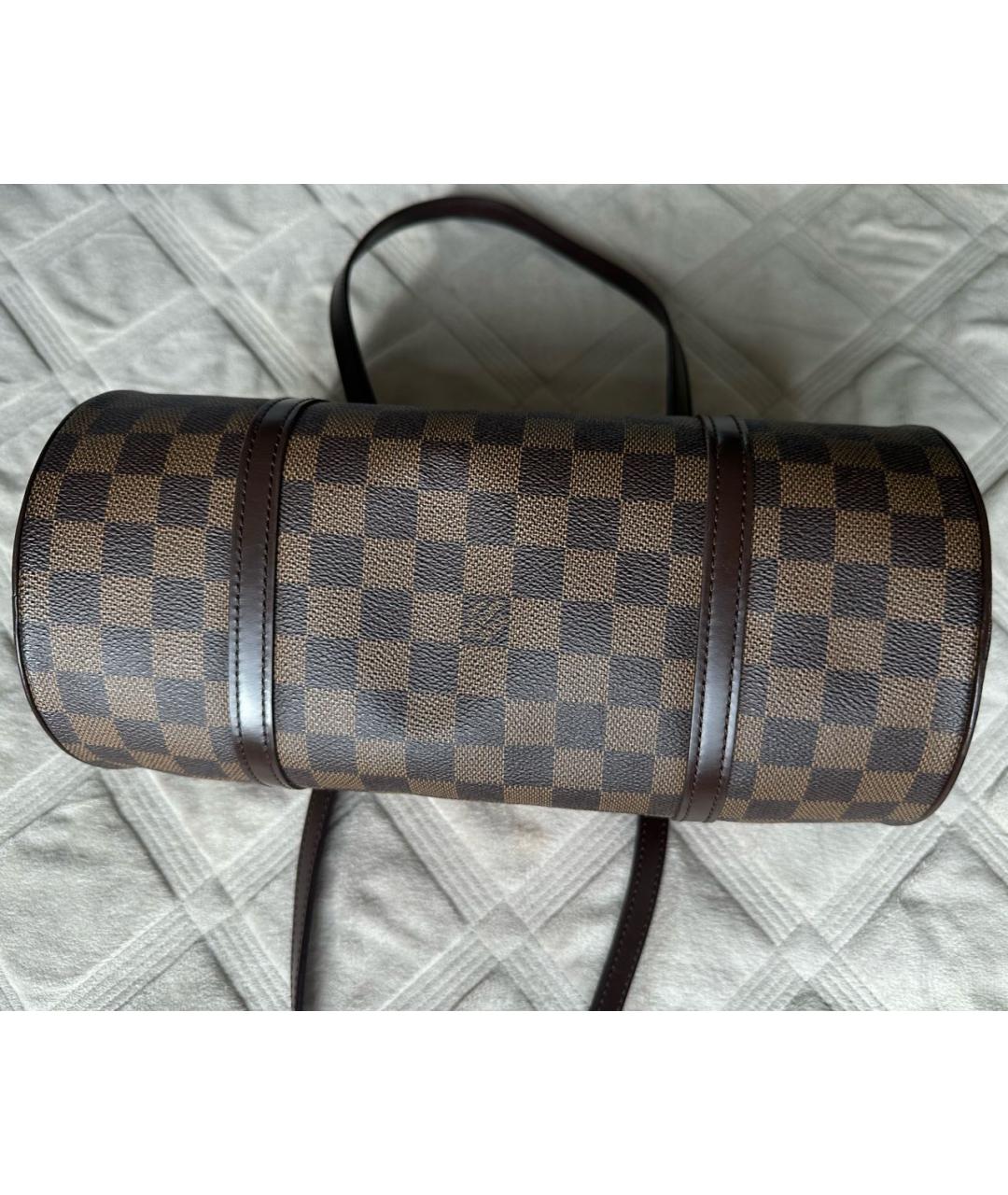LOUIS VUITTON Коричневая сумка с короткими ручками, фото 7