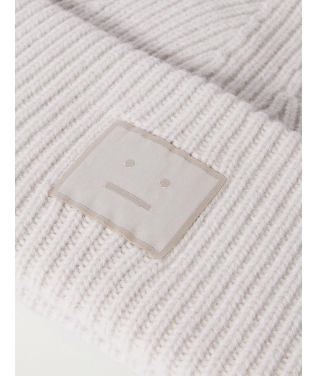 ACNE STUDIOS Бежевая шерстяная шапка, фото 3