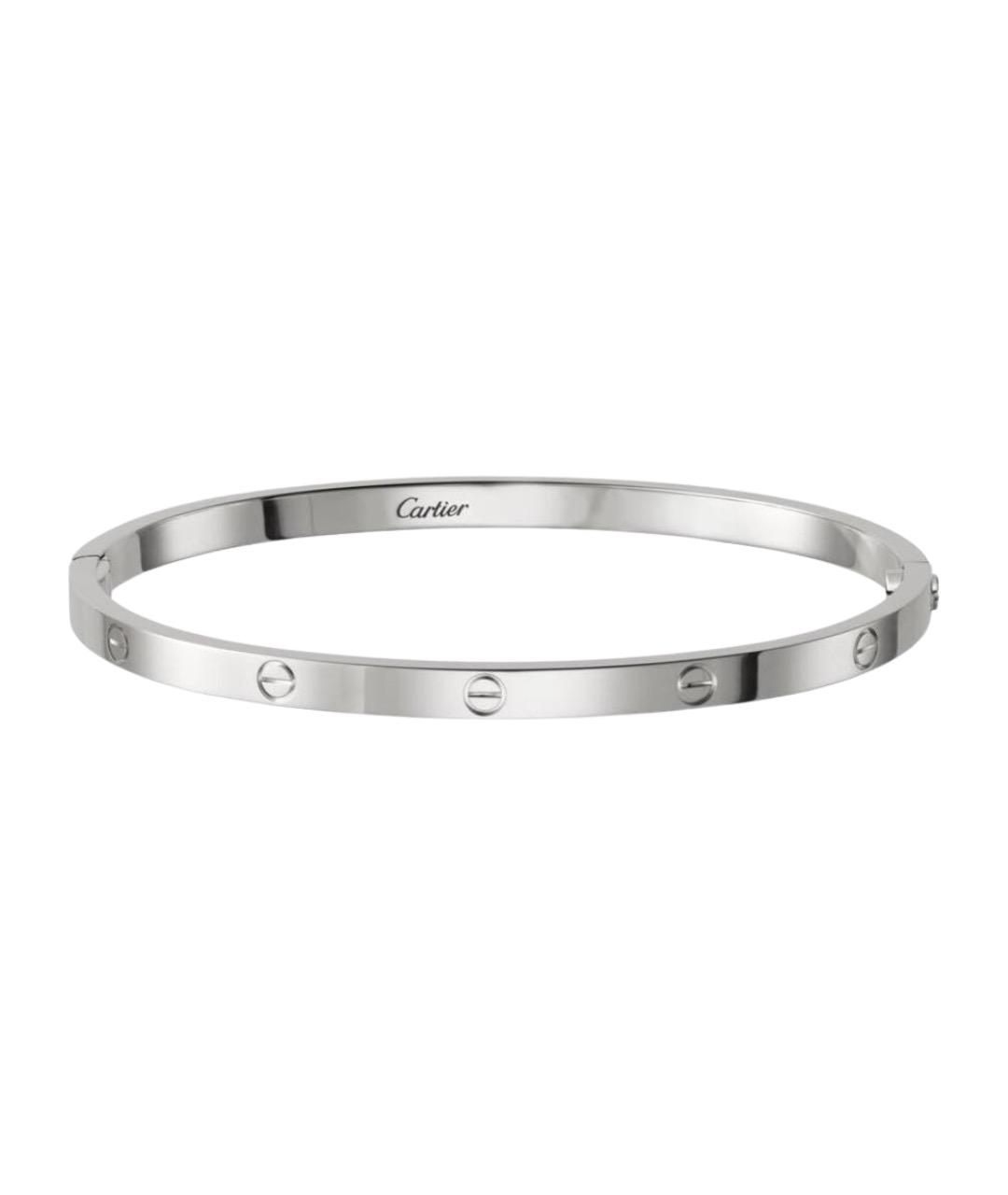CARTIER Серый браслет из белого золота, фото 1