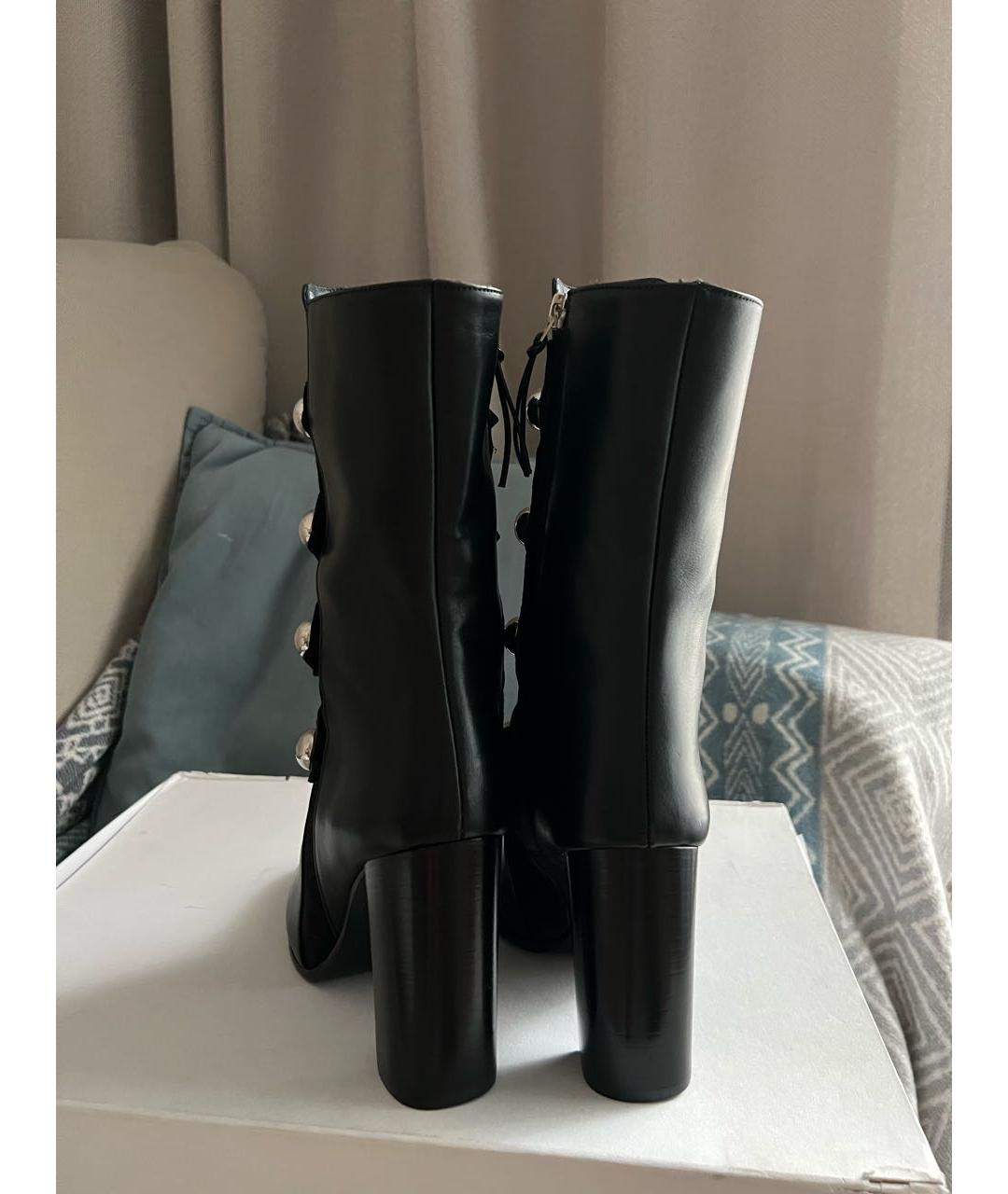 ISABEL MARANT Черные кожаные полусапоги, фото 4