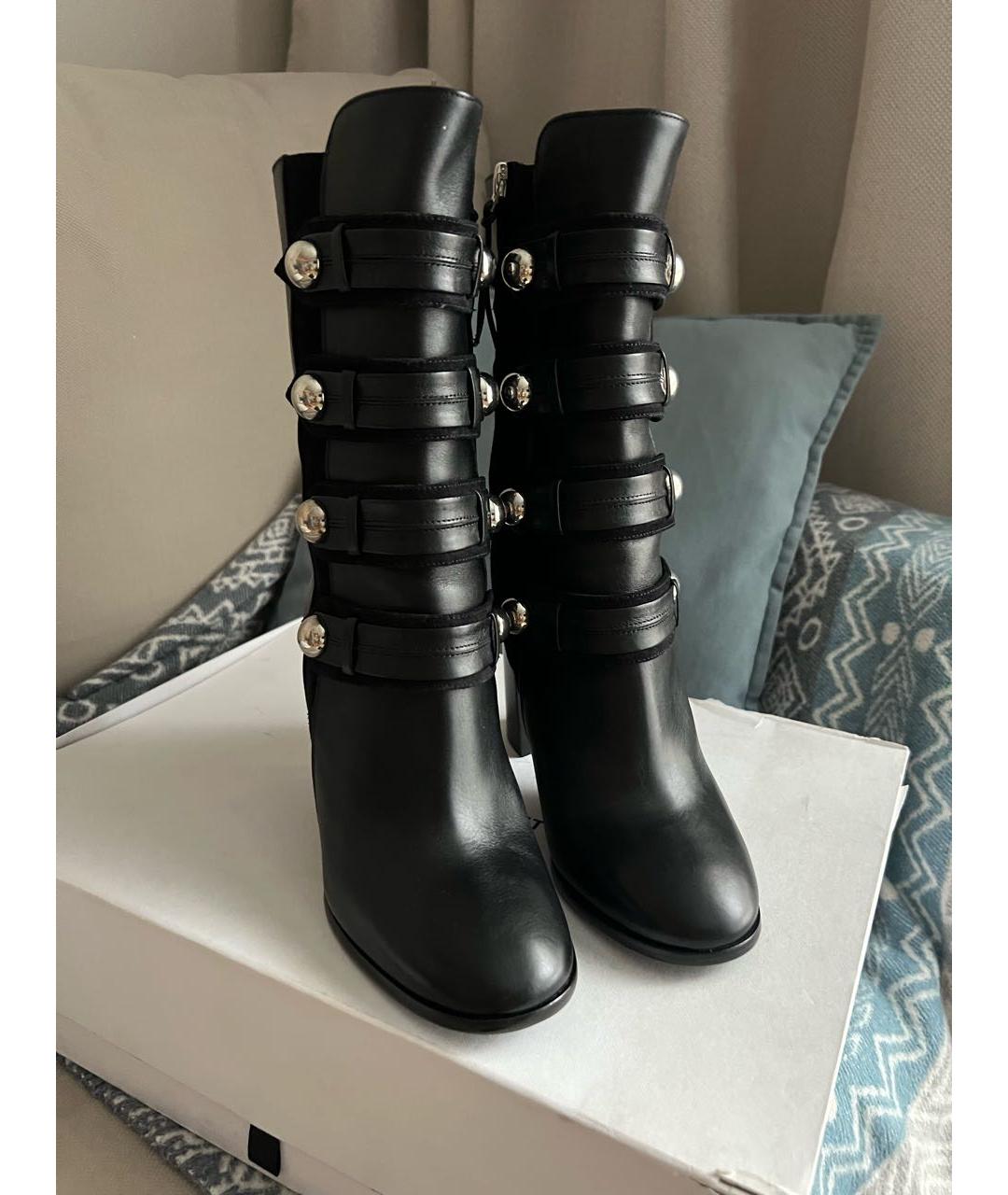 ISABEL MARANT Черные кожаные полусапоги, фото 3