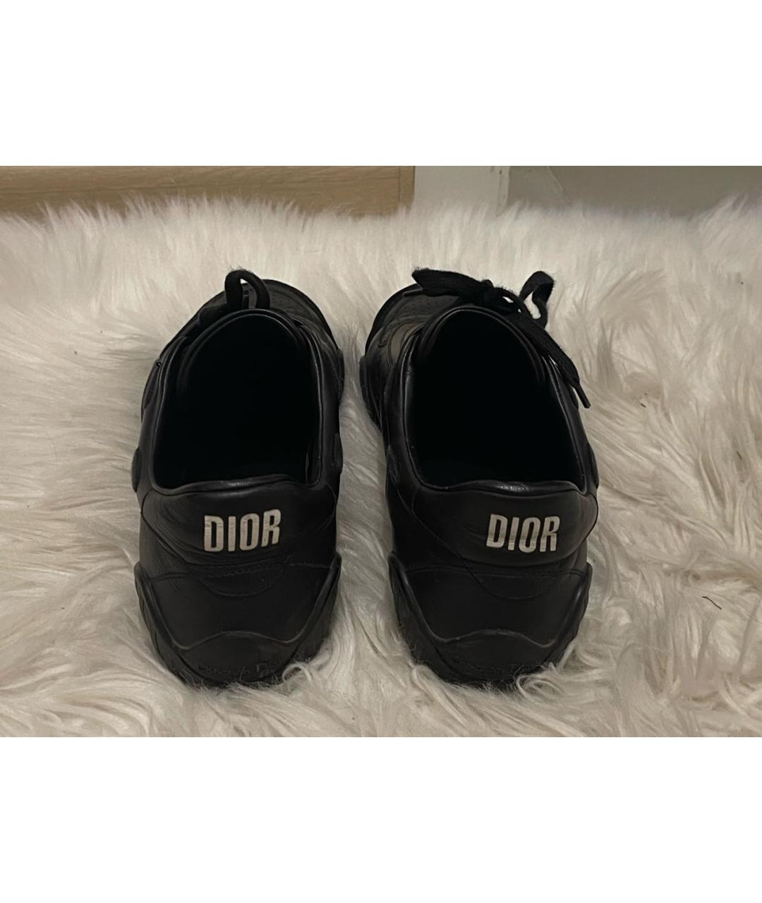 CHRISTIAN DIOR Черные кожаные кроссовки, фото 4