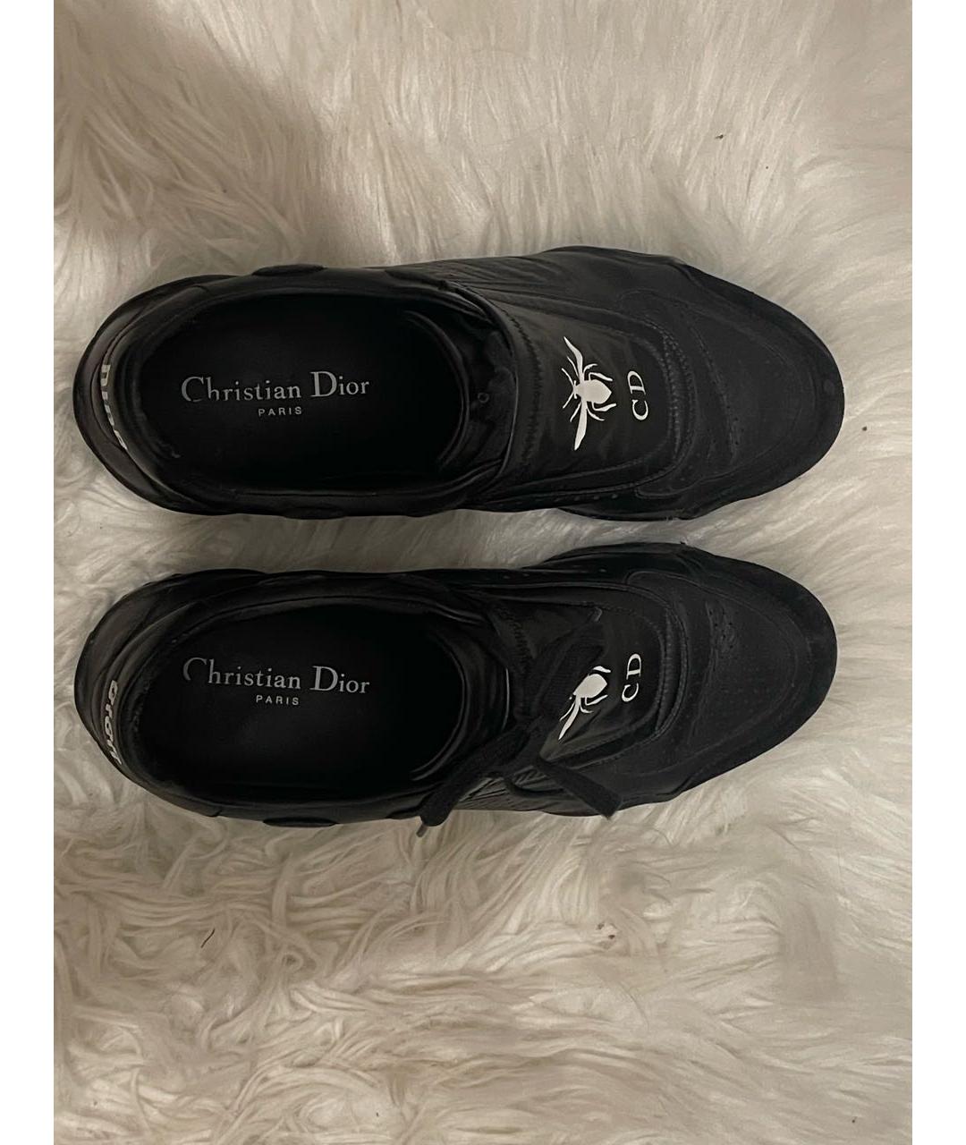 CHRISTIAN DIOR Черные кожаные кроссовки, фото 3