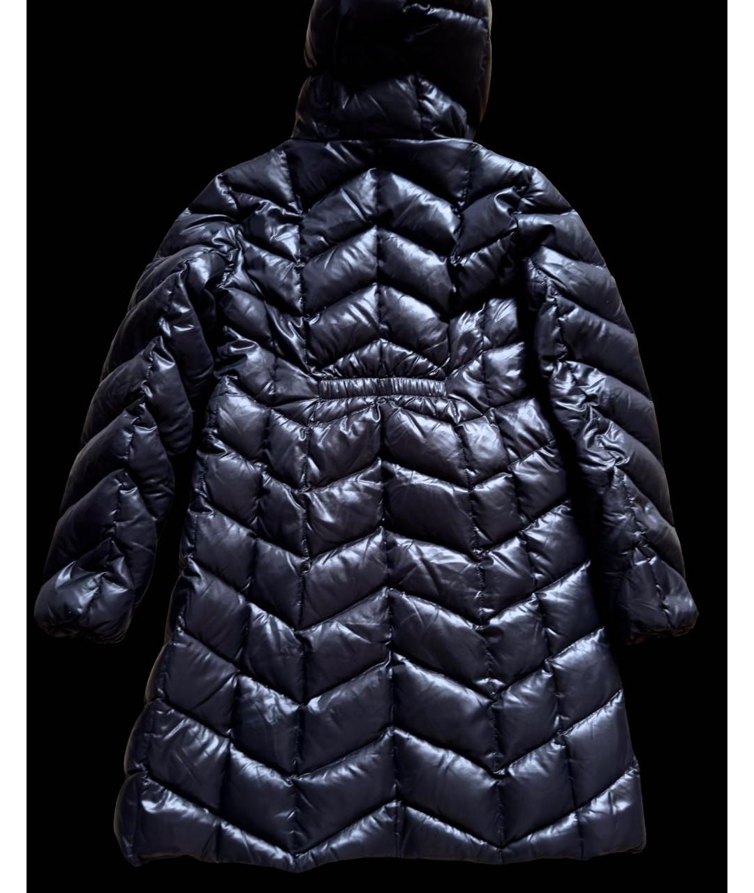 MONCLER Черный полиамидовый пуховик, фото 2
