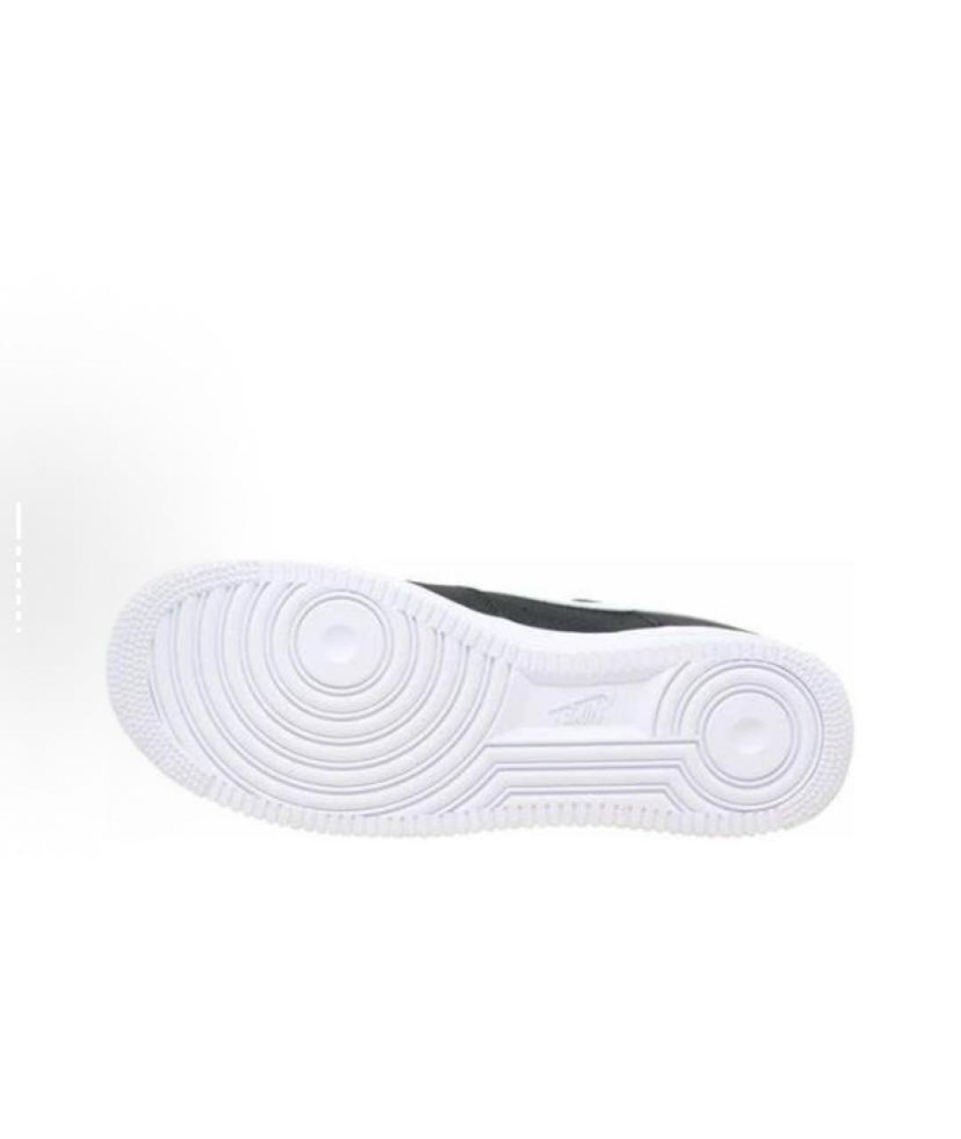 NIKE Черные кожаные низкие кроссовки / кеды, фото 6