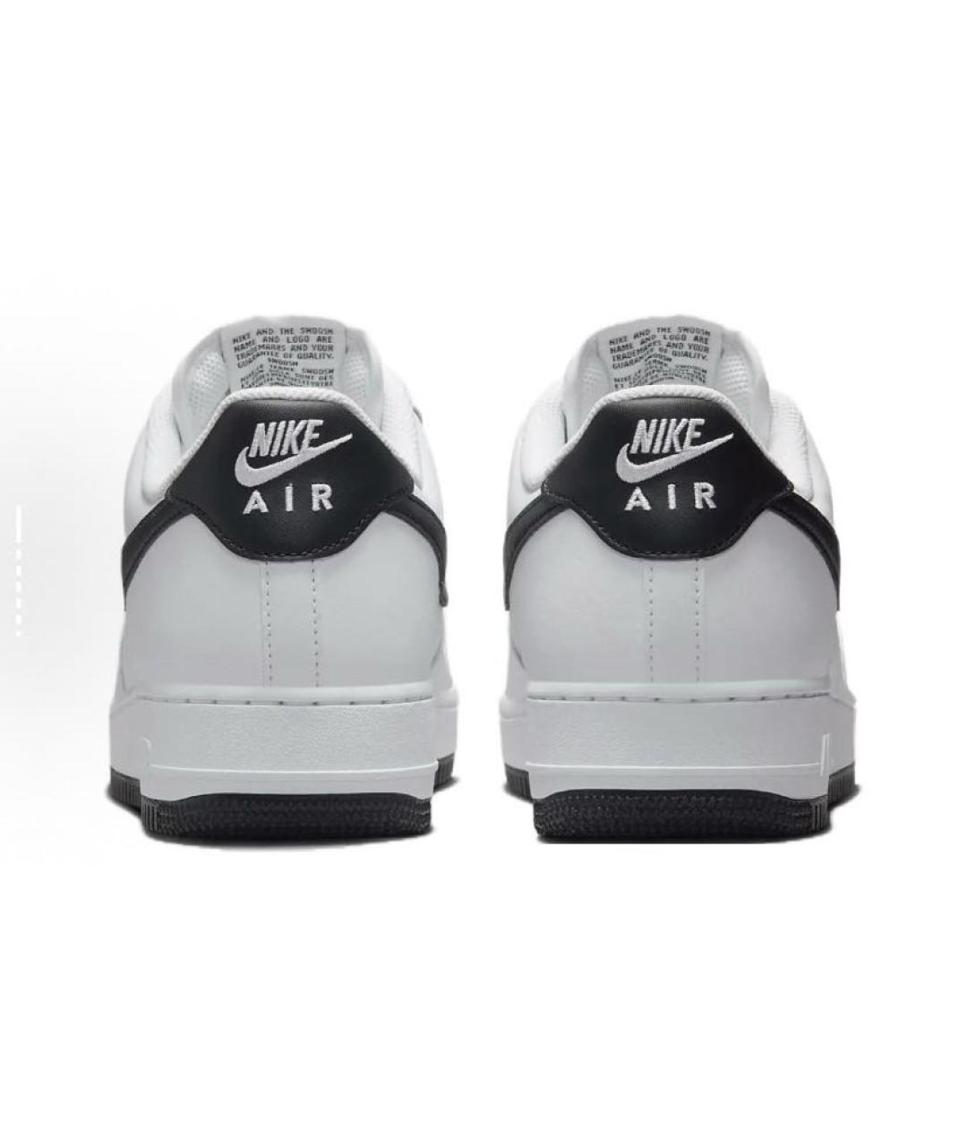 NIKE Белые кожаные низкие кроссовки / кеды, фото 5