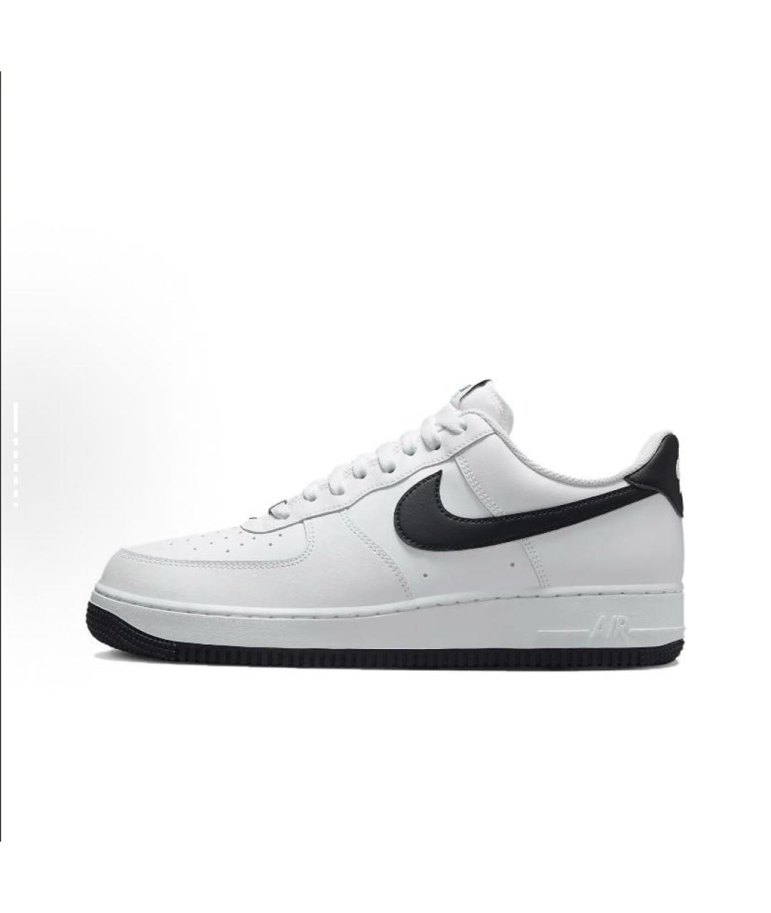 NIKE Белые кожаные низкие кроссовки / кеды, фото 2