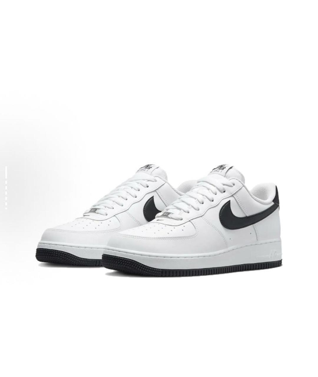 NIKE Белые кожаные низкие кроссовки / кеды, фото 3