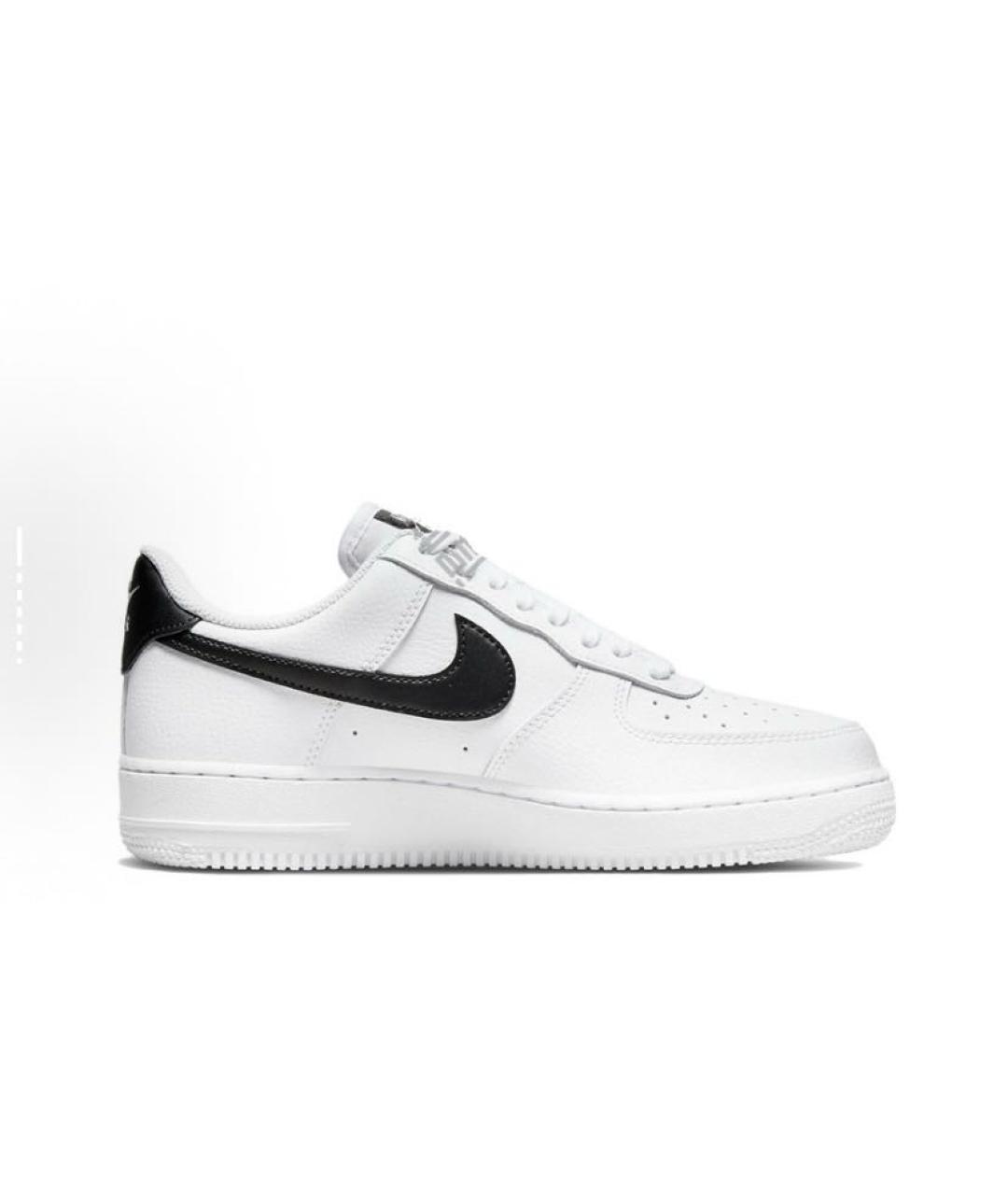 NIKE Белые кожаные низкие кроссовки / кеды, фото 1