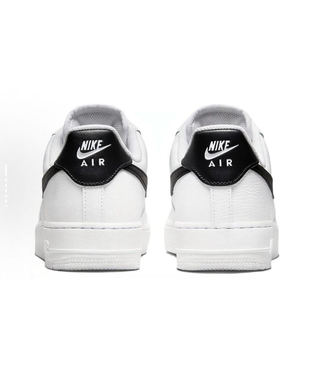 NIKE Белые кожаные низкие кроссовки / кеды, фото 5