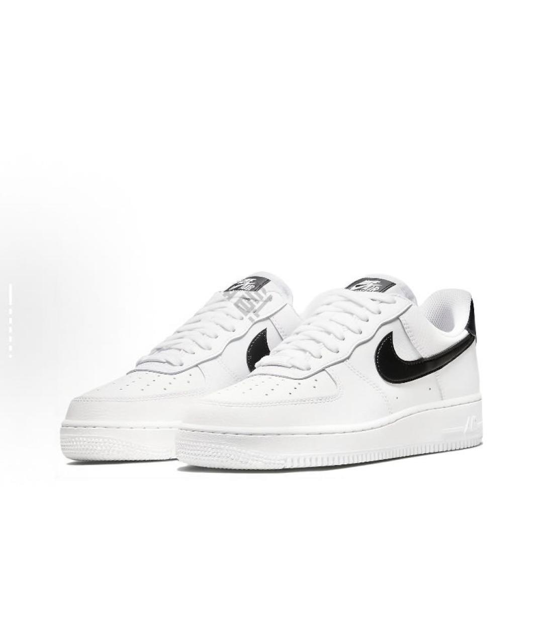 NIKE Белые кожаные низкие кроссовки / кеды, фото 3