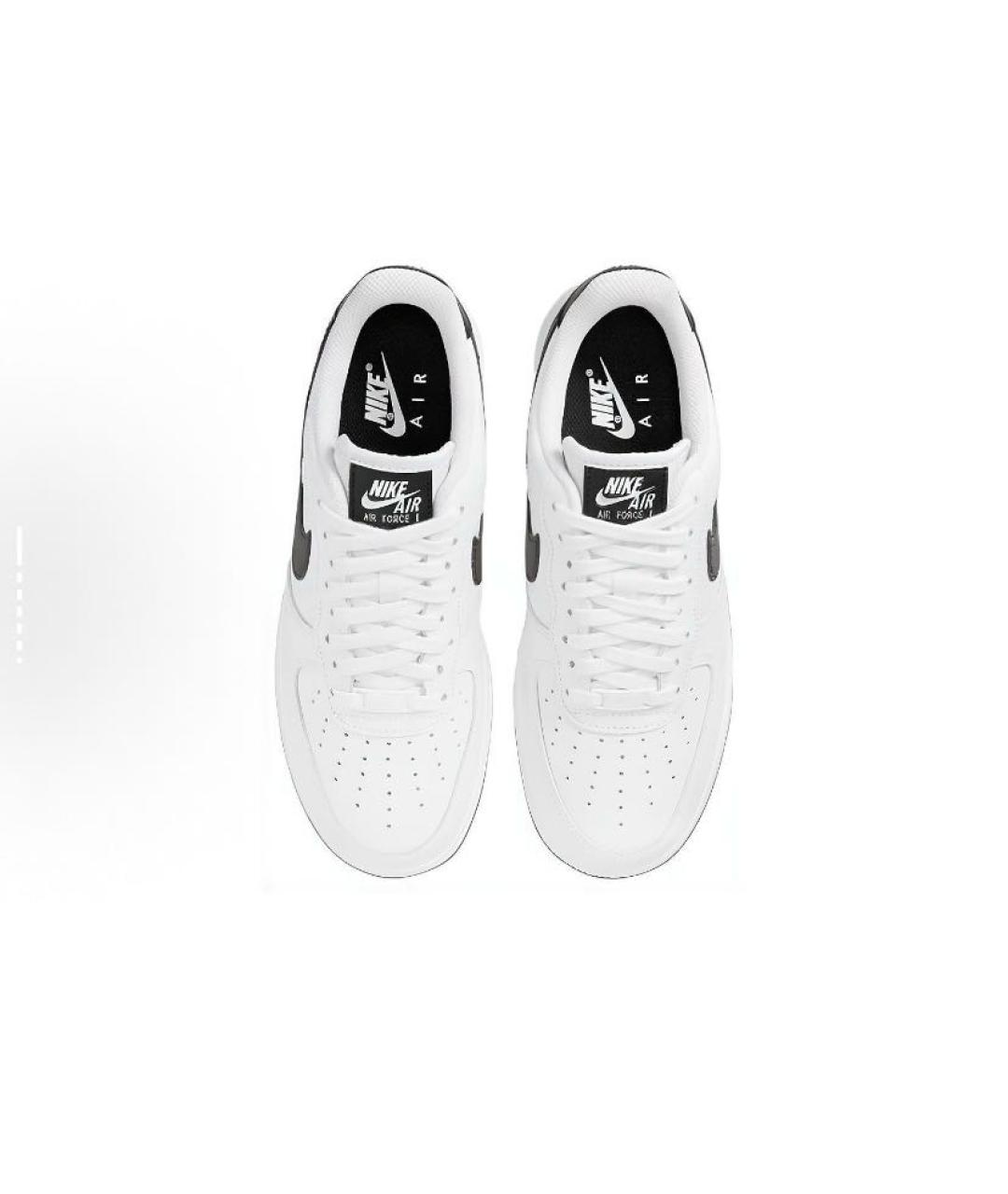 NIKE Белые кожаные низкие кроссовки / кеды, фото 4