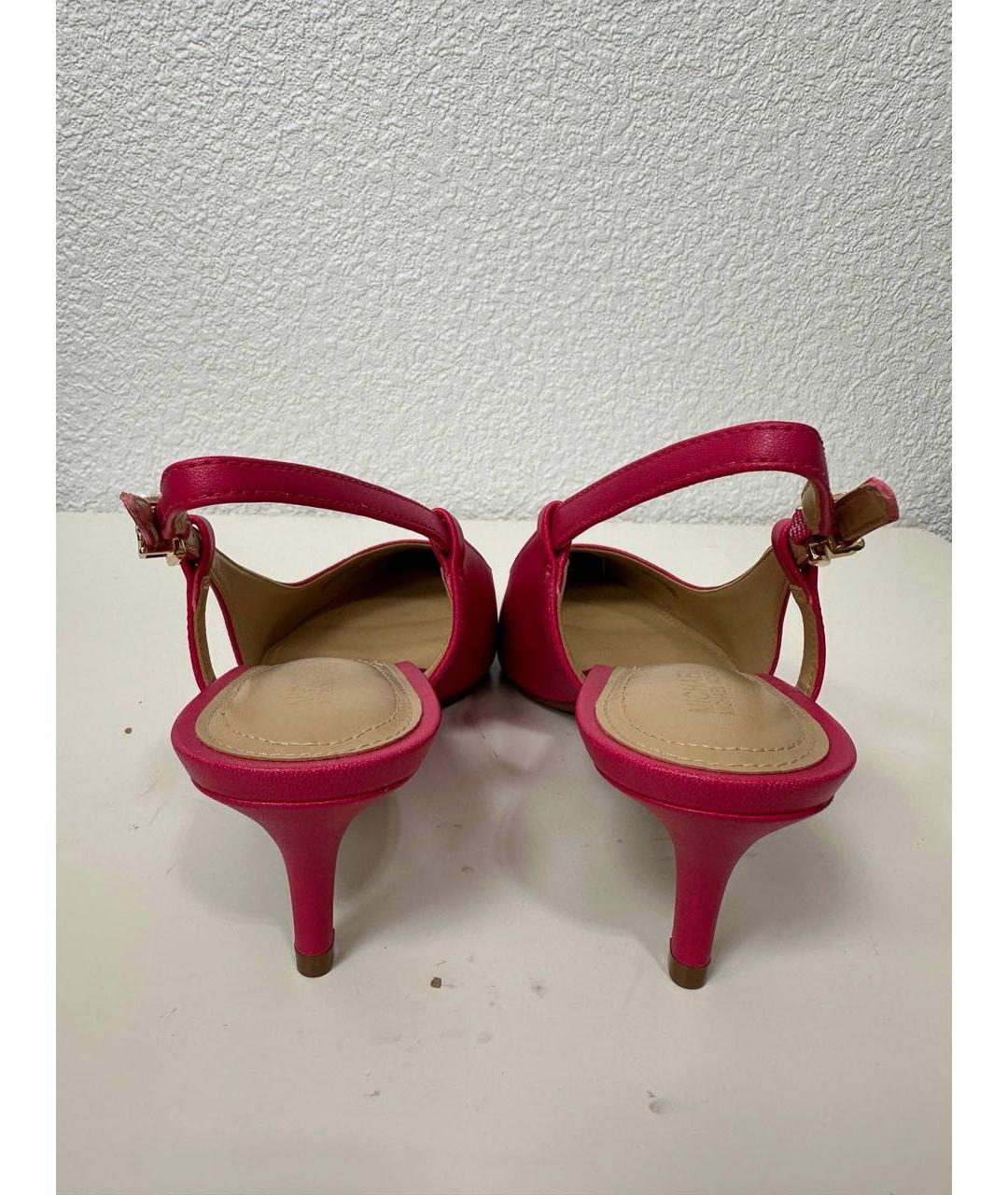 MICHAEL KORS Розовые лодочки на низком каблуке, фото 4