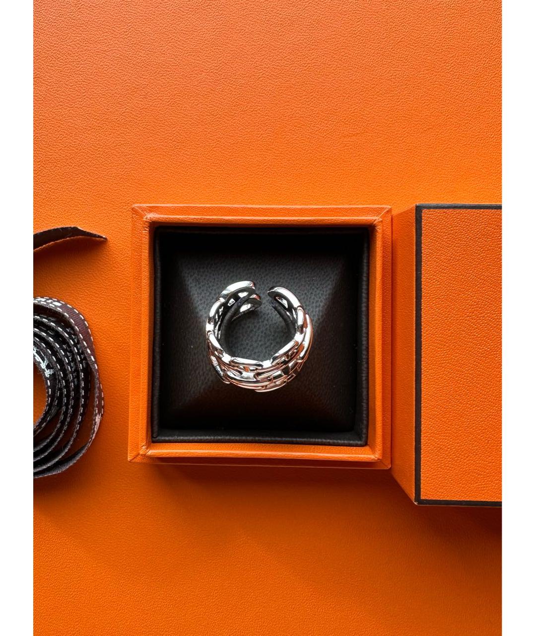 HERMES Серебряное серебряное кольцо, фото 3
