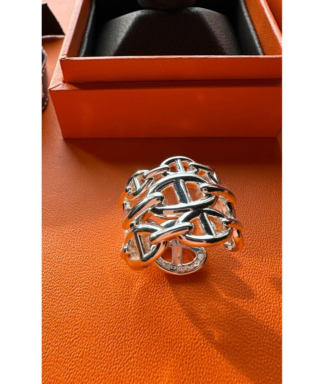 HERMES Серебряное серебряное кольцо, фото 4