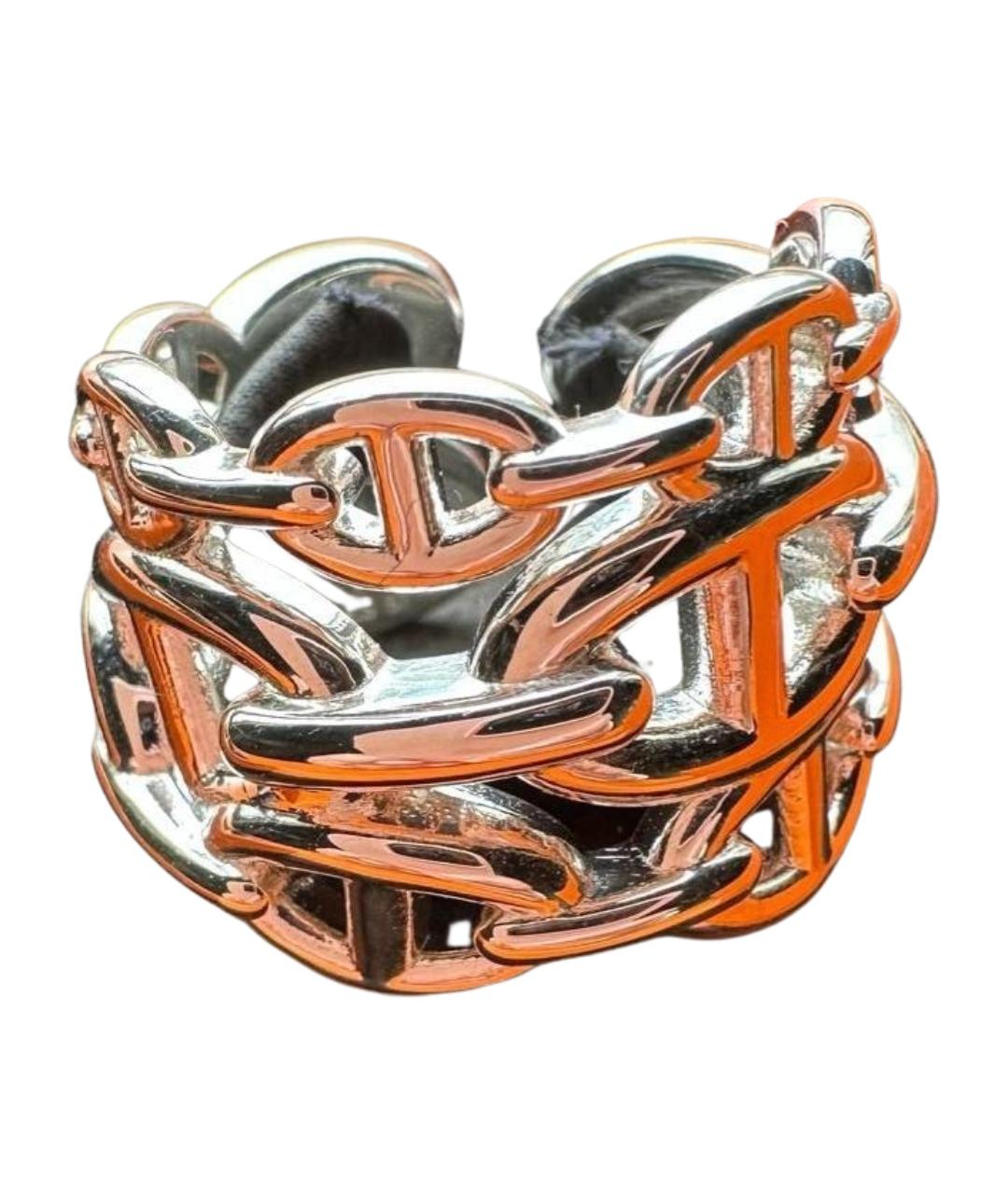 HERMES Серебряное серебряное кольцо, фото 1