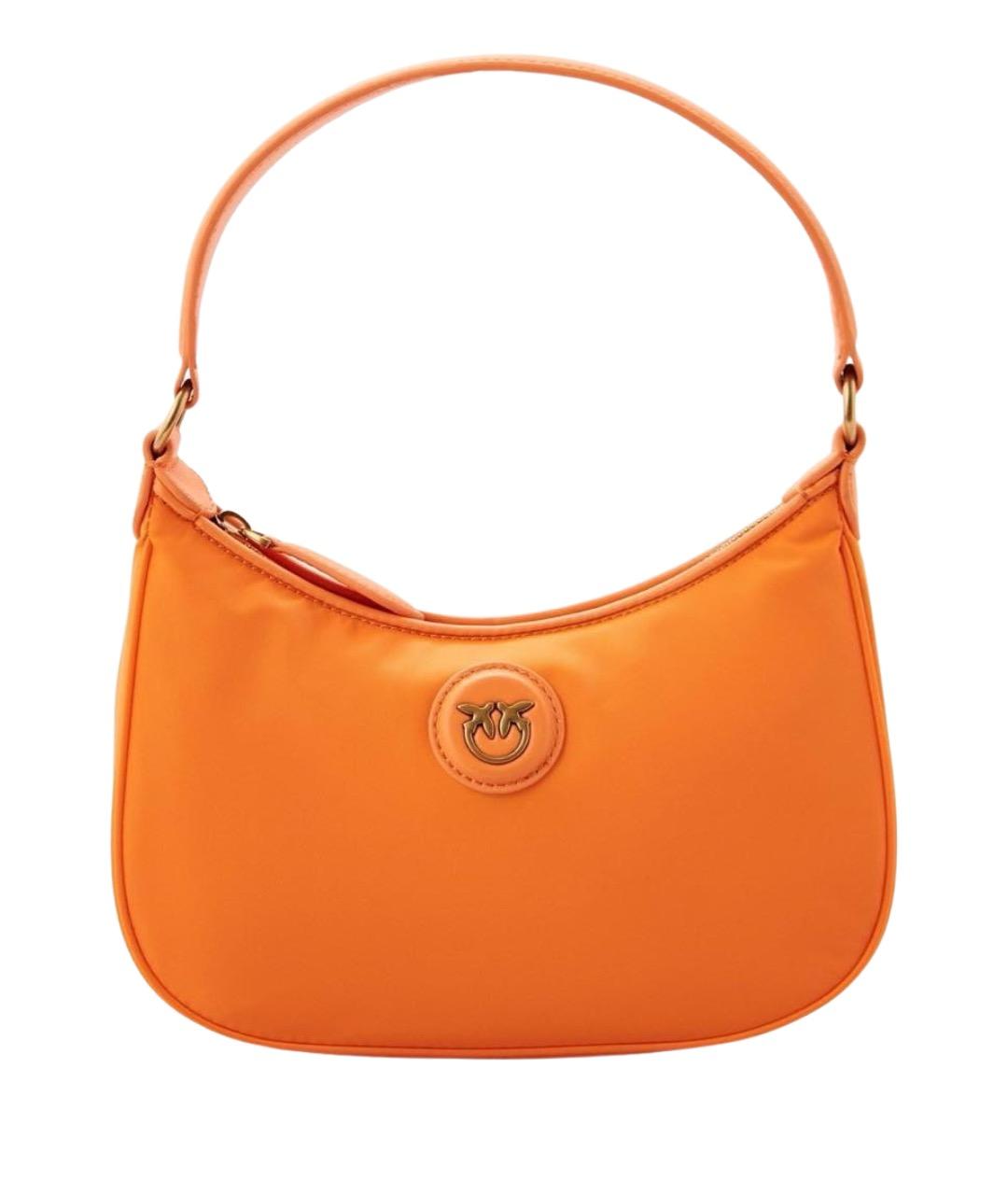 PINKO Оранжевая тканевая сумка через плечо, фото 1