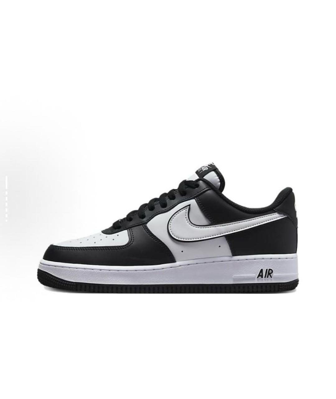 NIKE Черные кожаные низкие кроссовки / кеды, фото 2