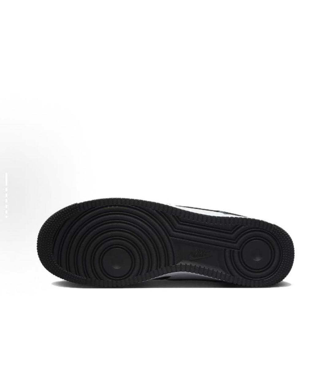 NIKE Черные кожаные низкие кроссовки / кеды, фото 5