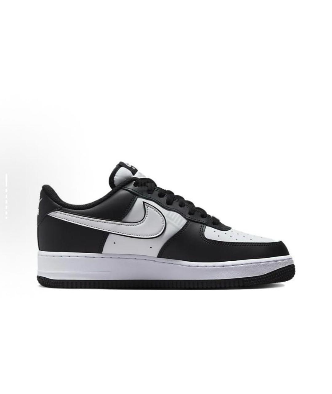 NIKE Черные кожаные низкие кроссовки / кеды, фото 6