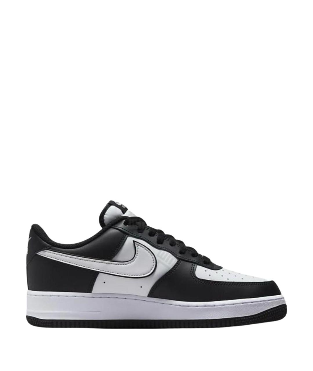 NIKE Черные кожаные низкие кроссовки / кеды, фото 1
