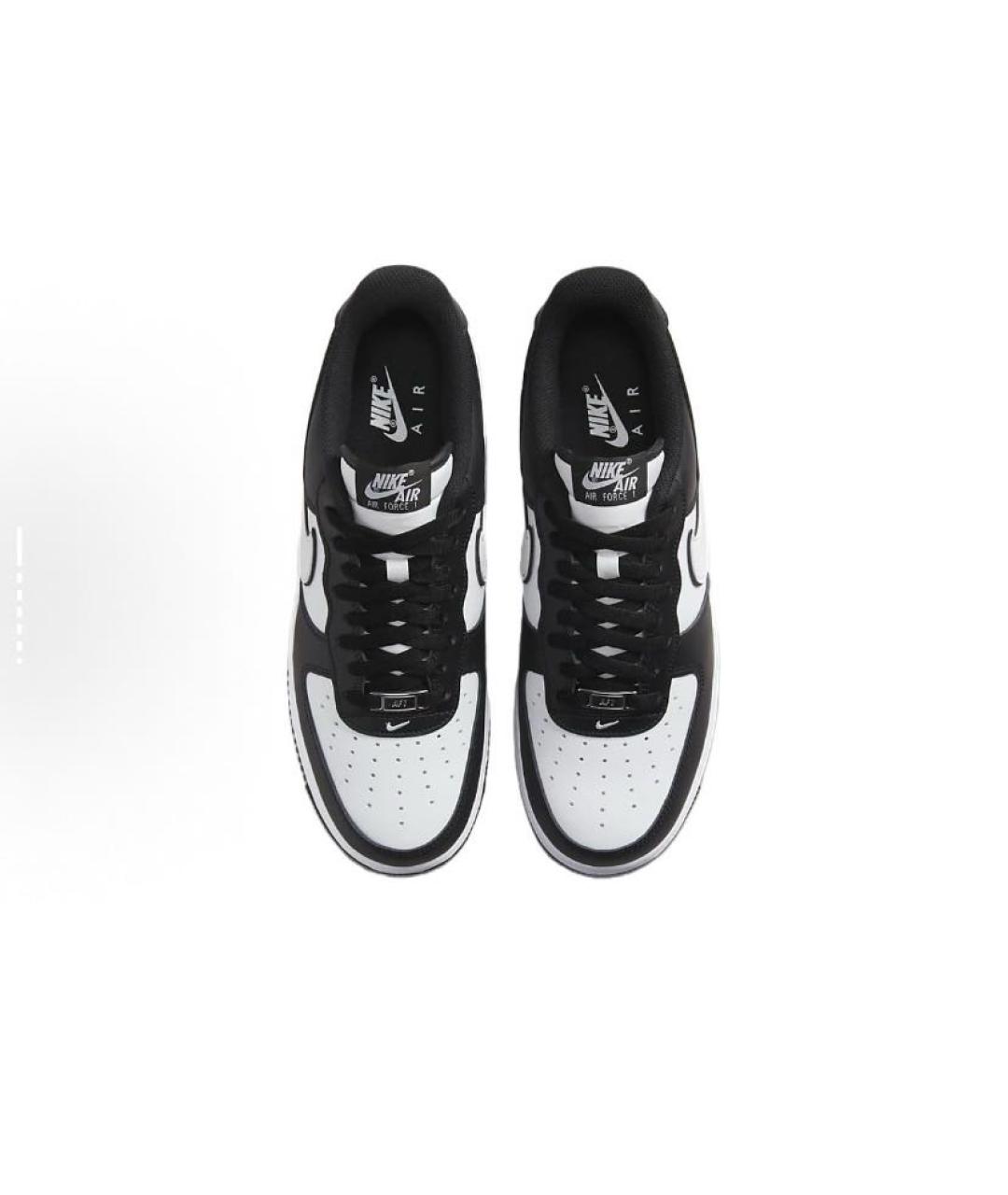 NIKE Черные кожаные низкие кроссовки / кеды, фото 4