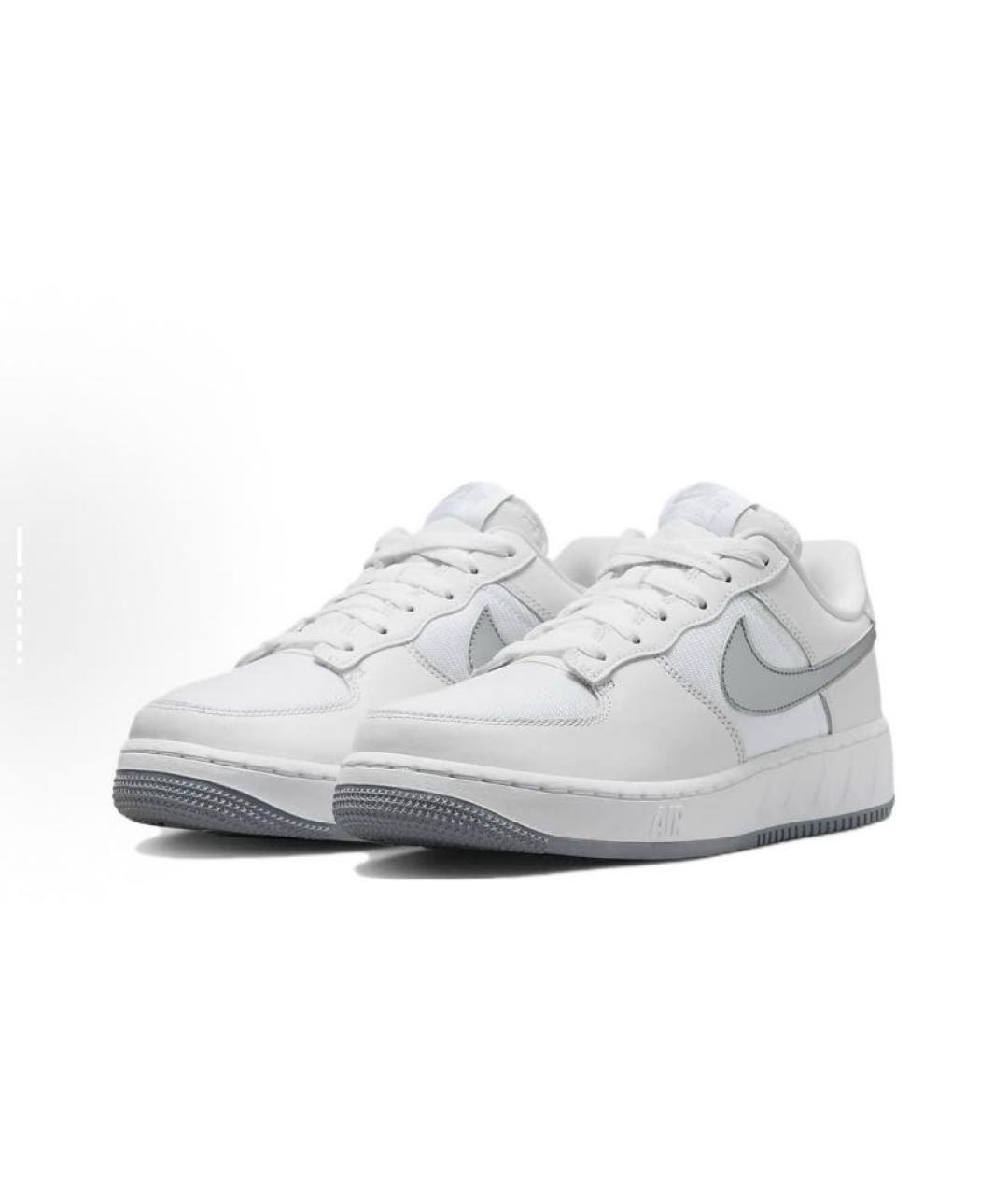 NIKE Белые кожаные низкие кроссовки / кеды, фото 4