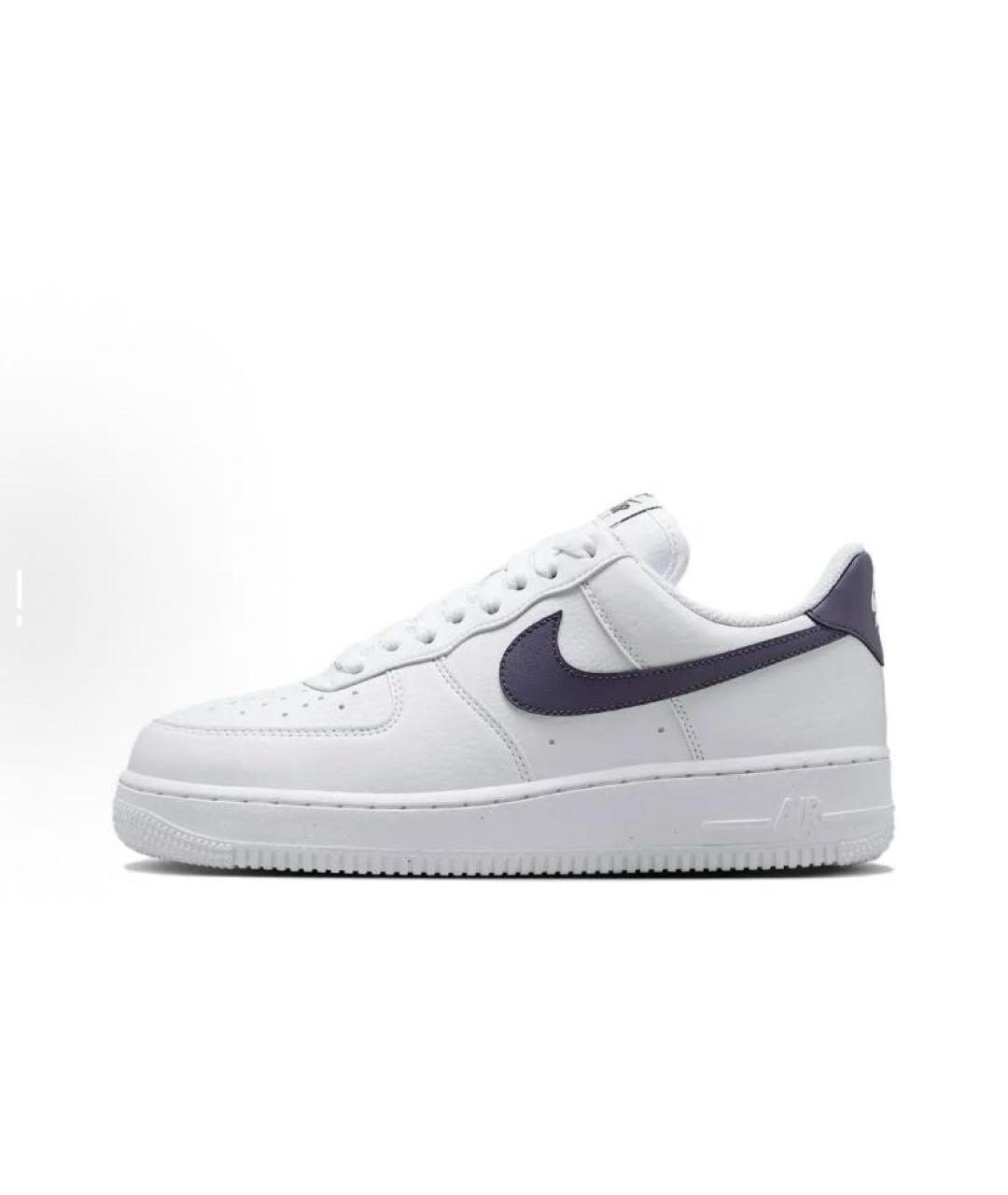 NIKE Белые кожаные низкие кроссовки / кеды, фото 2