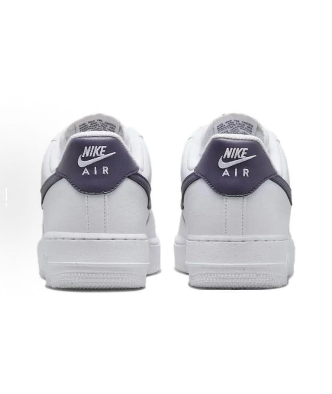 NIKE Белые кожаные низкие кроссовки / кеды, фото 5