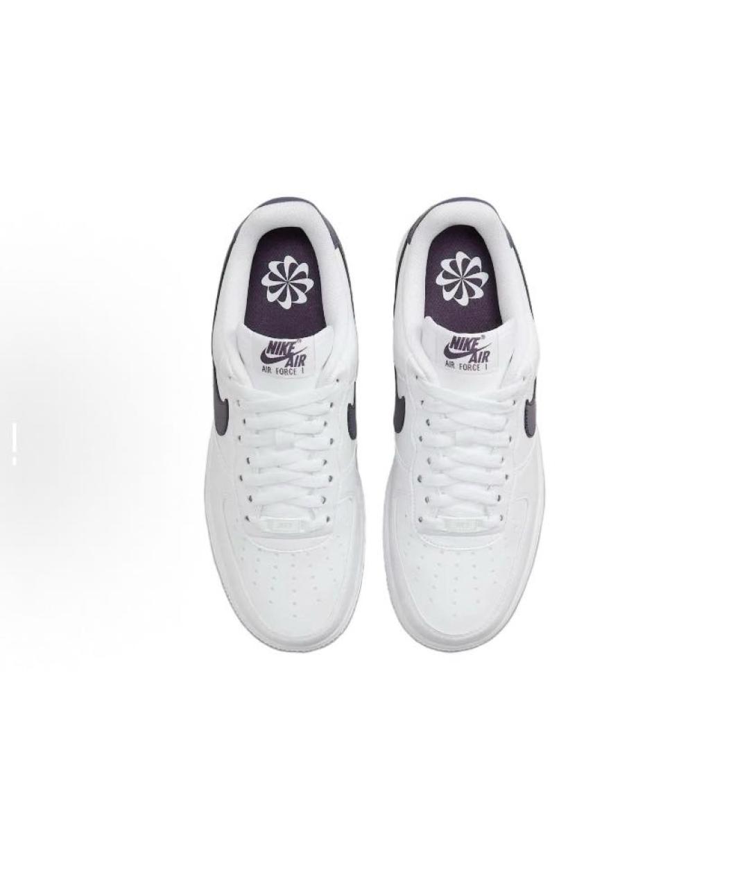 NIKE Белые кожаные низкие кроссовки / кеды, фото 4