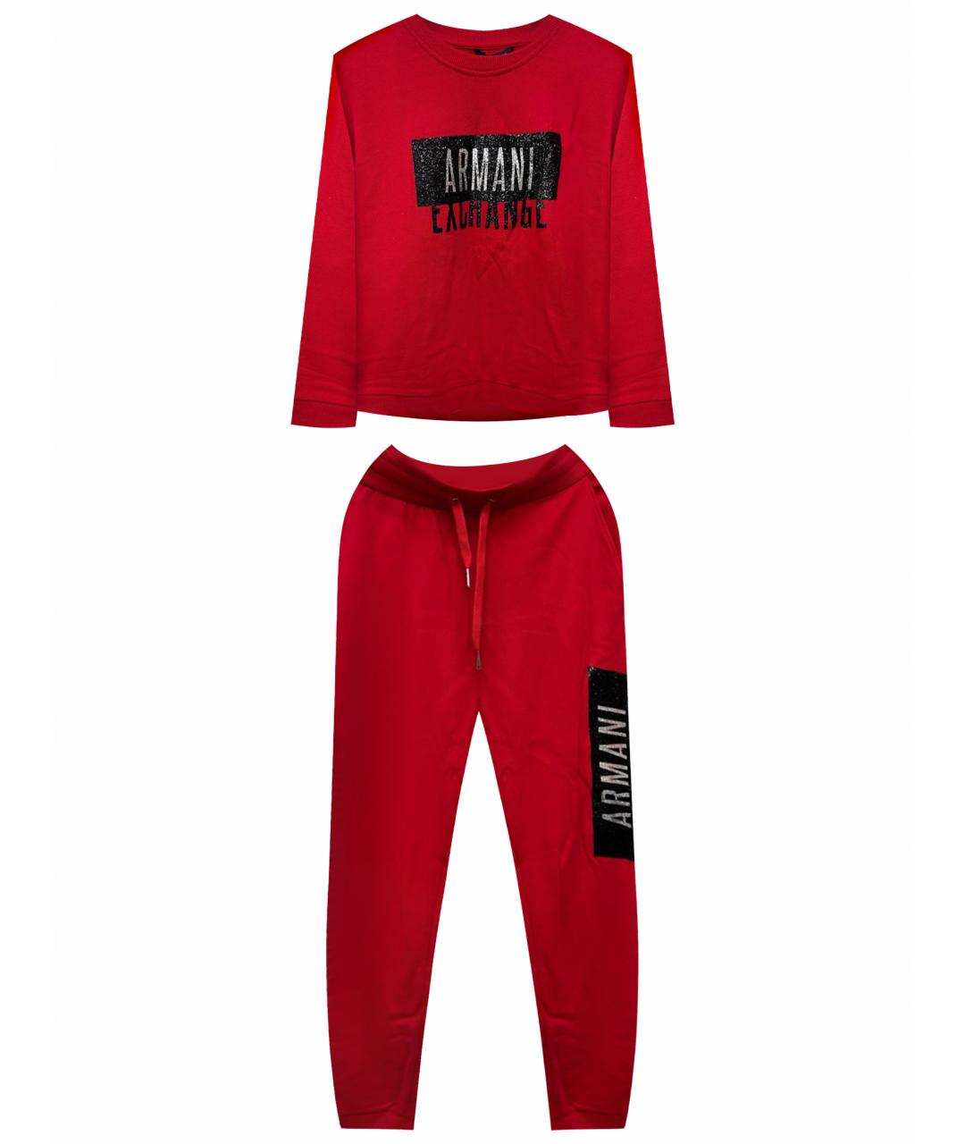 ARMANI EXCHANGE Красный хлопковый спортивные костюмы, фото 1