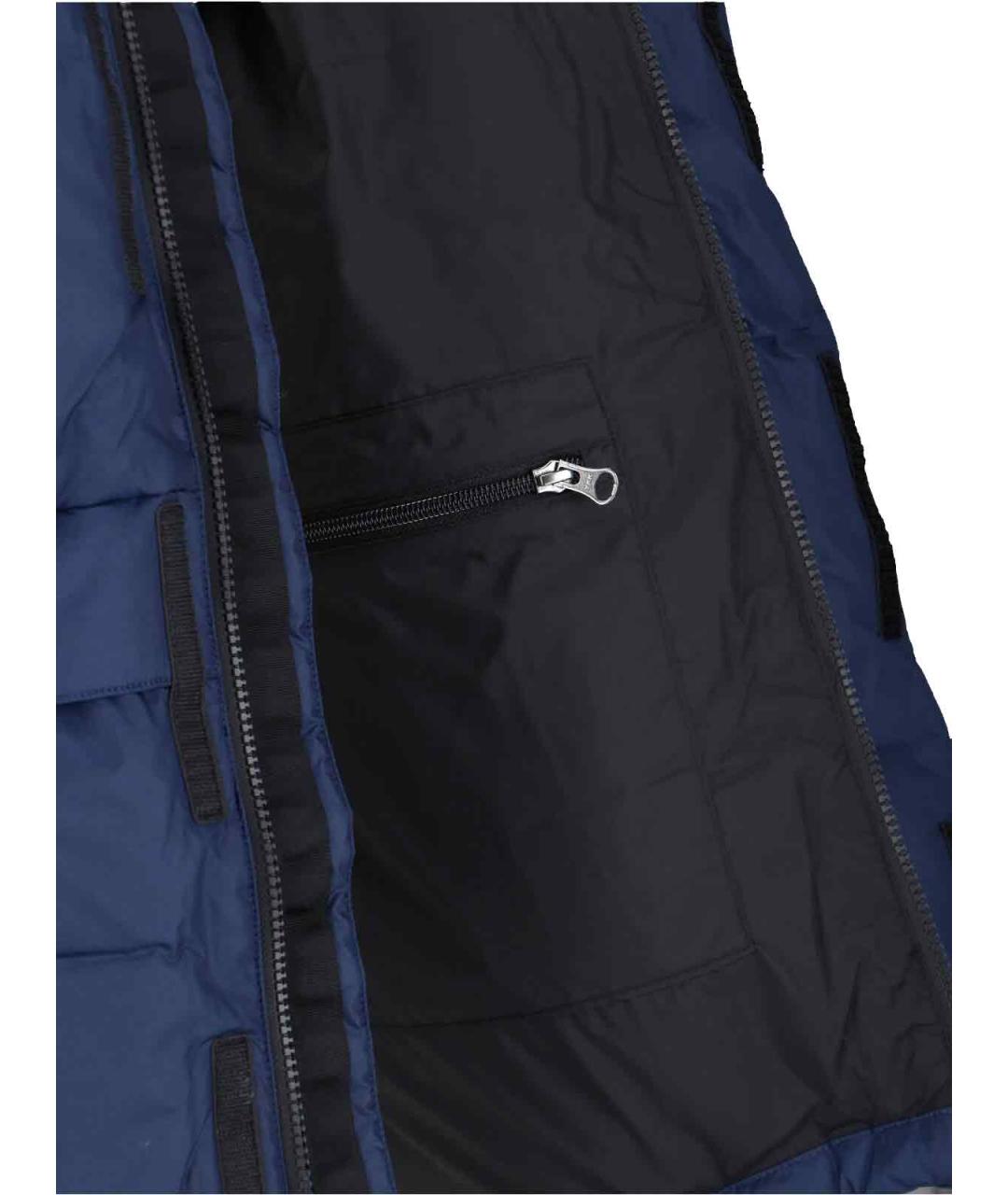 THE NORTH FACE Синий полиамидовый пуховик, фото 5