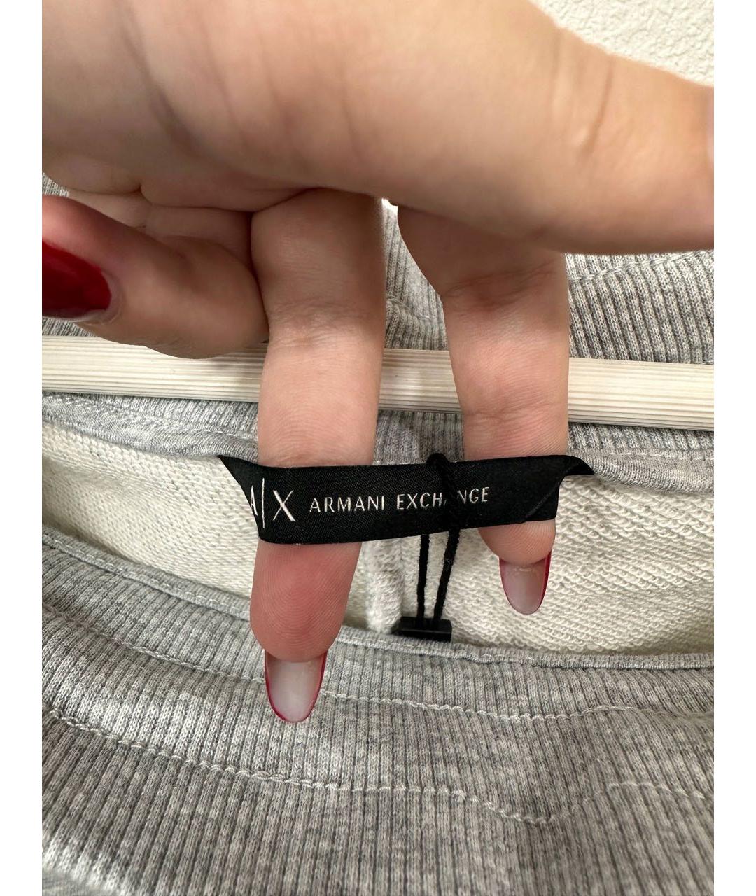 ARMANI EXCHANGE Серый хлопко-эластановый спортивные костюмы, фото 6