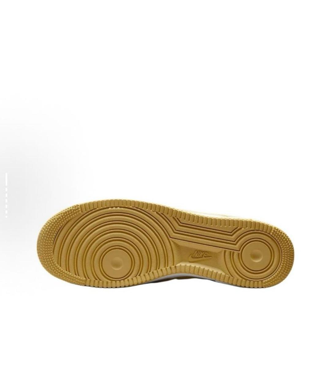 NIKE Желтые замшевые низкие кроссовки / кеды, фото 4