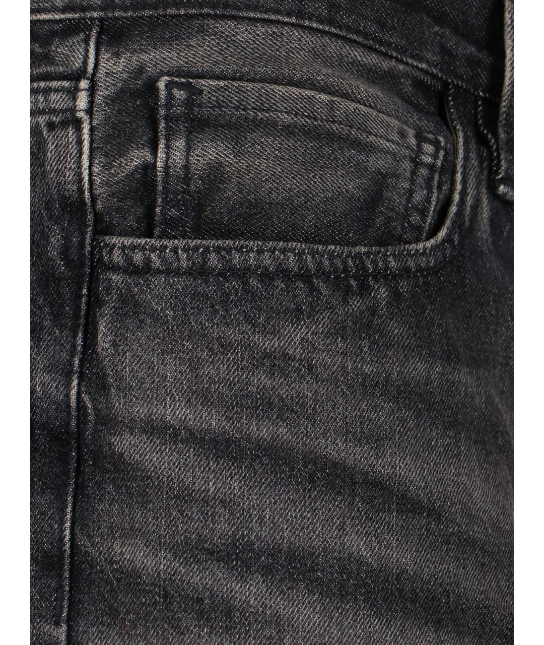 FEAR OF GOD Черные хлопковые прямые джинсы, фото 4