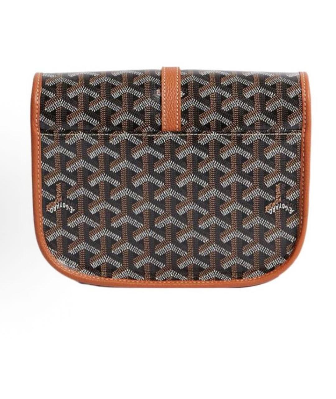 GOYARD Оранжевая кожаная сумка на плечо, фото 4