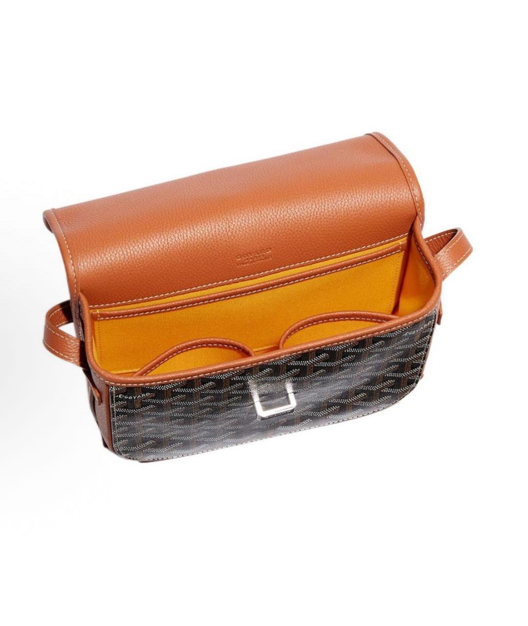 GOYARD Оранжевая кожаная сумка на плечо, фото 3