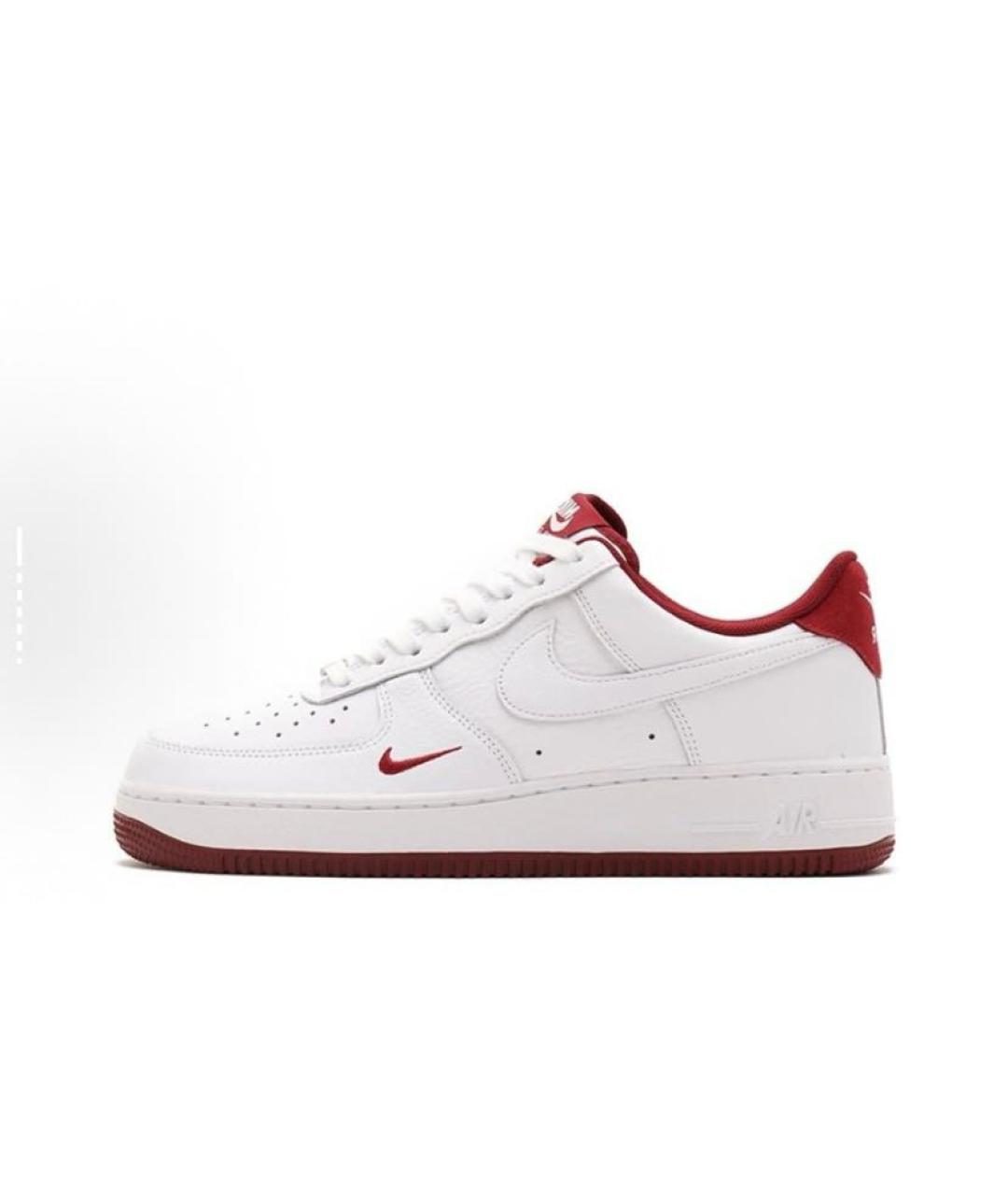 NIKE Белые кожаные низкие кроссовки / кеды, фото 2