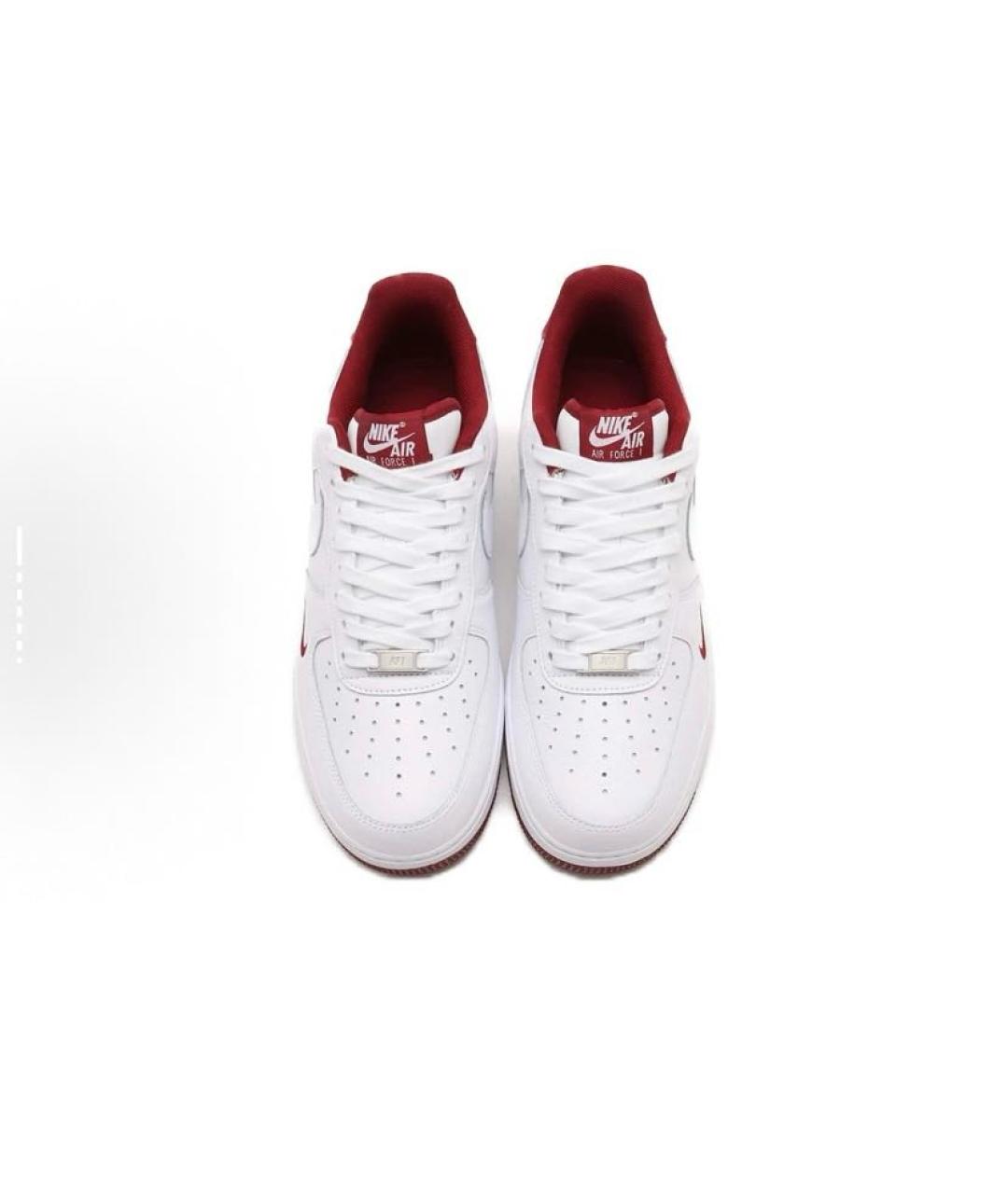 NIKE Белые кожаные низкие кроссовки / кеды, фото 4