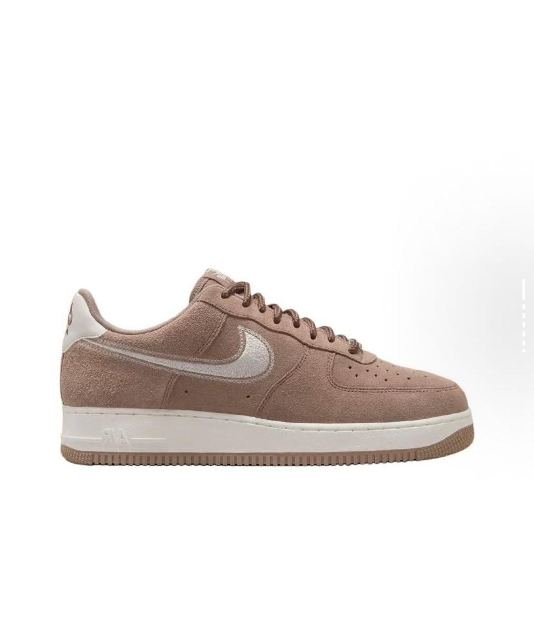 NIKE Коричневые замшевые низкие кроссовки / кеды, фото 4