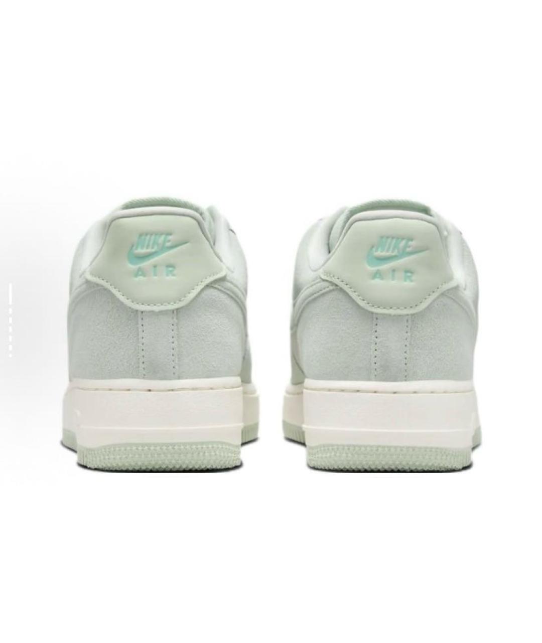 NIKE Салатовые замшевые низкие кроссовки / кеды, фото 5